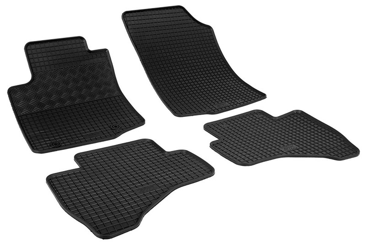 AZUGA Auto-Fußmatten Gummi-Fußmatten passend für Citroen C1/Peugeot 108 ab 4/2014-2022,  für Citroen,Peugeot 108,C1 3-/5-türer Schrägheck,3-türer,5-türer