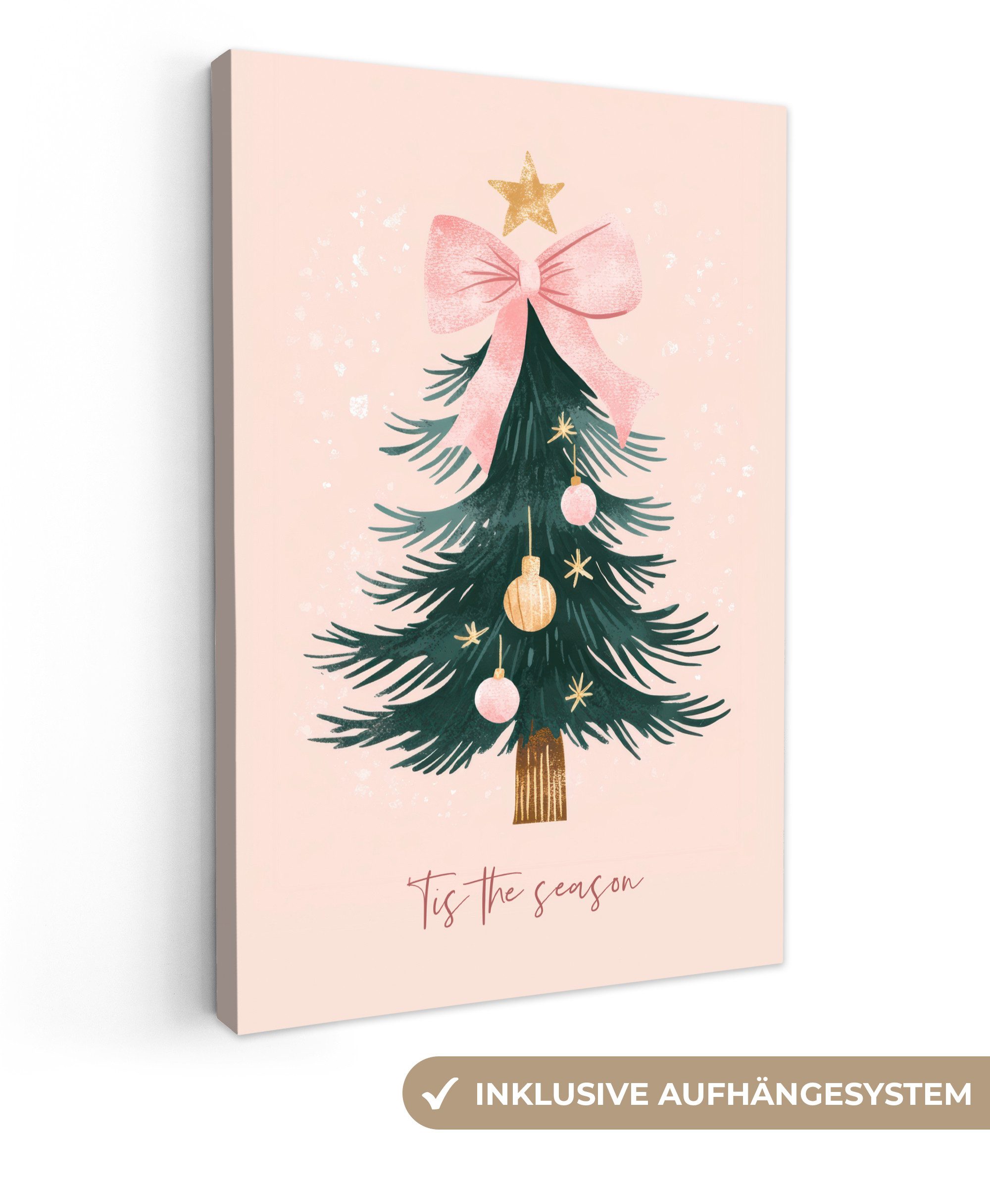 OneMillionCanvasses® Leinwandbild Weihnachtszeit - Weihnachtsbaum - günstig online kaufen