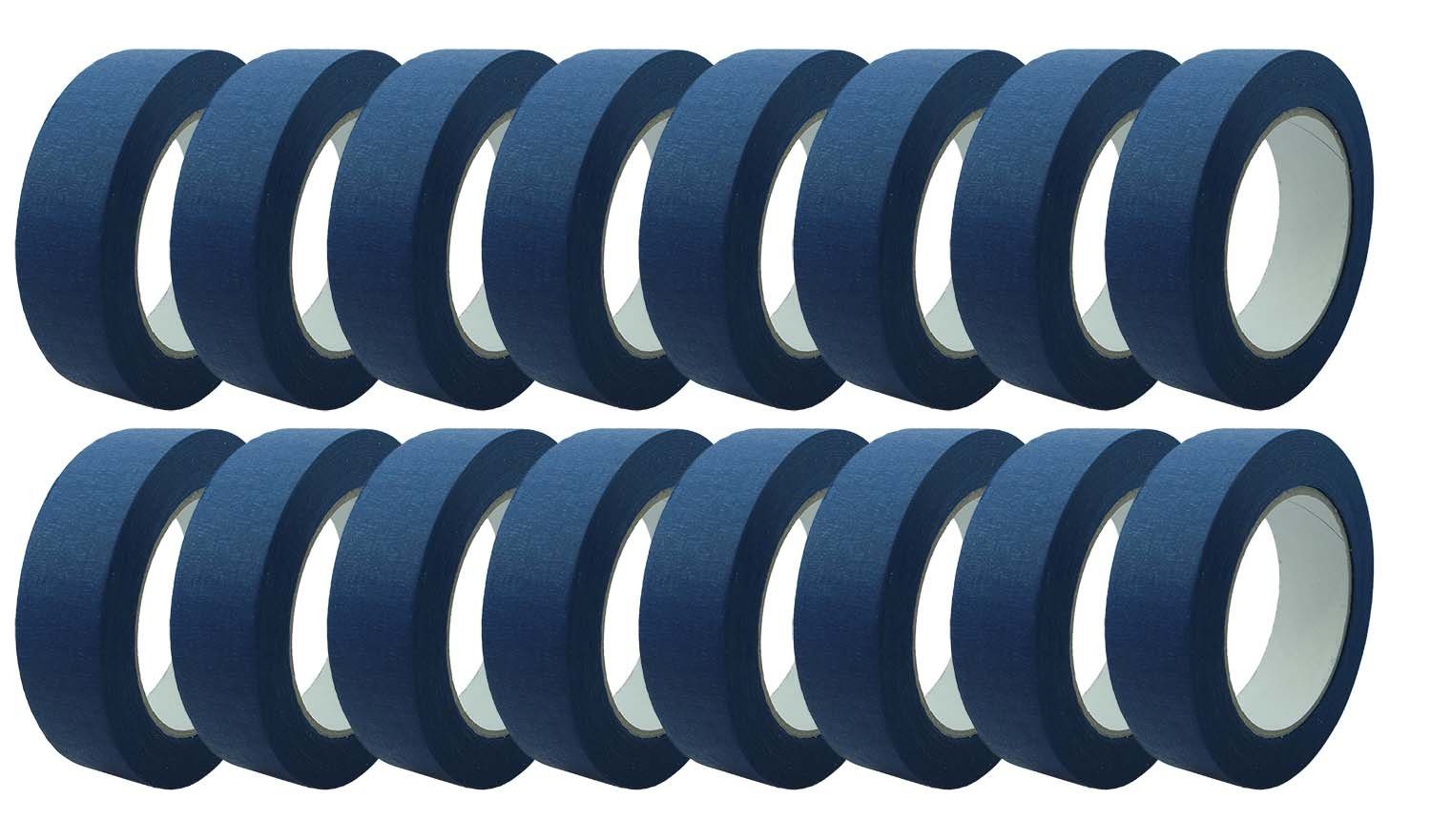 50m Kreppband Rollen Malerklebeb 16 x 30mm blau Kreppband Pro Feinkreppband Mask