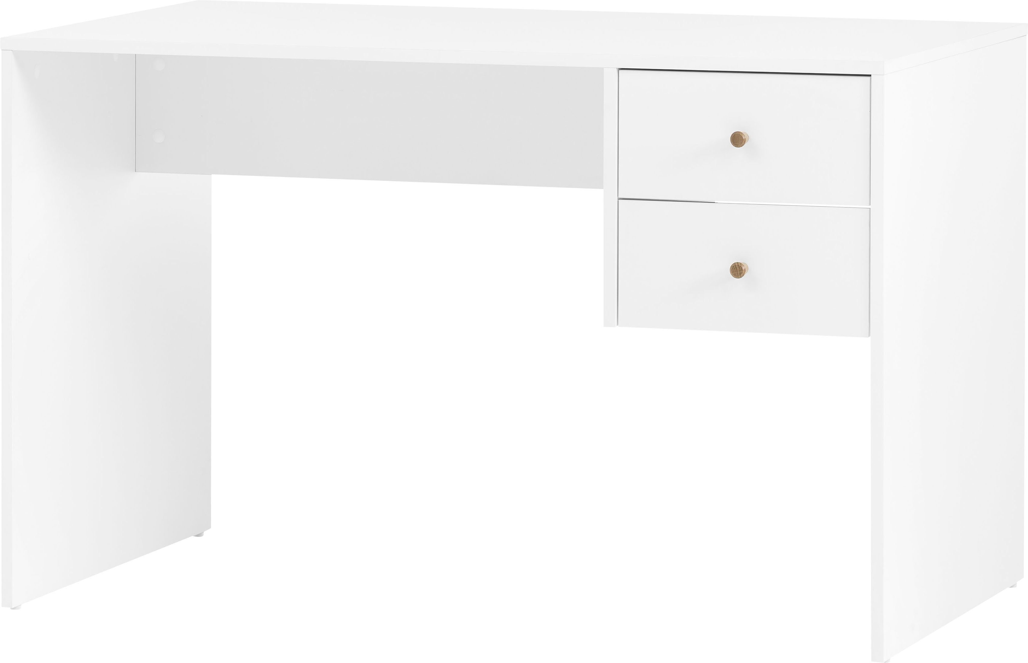Schildmeyer Schreibtisch Jonte, Breite 117 cm kreideweiß | kreideweiß | kreideweiß