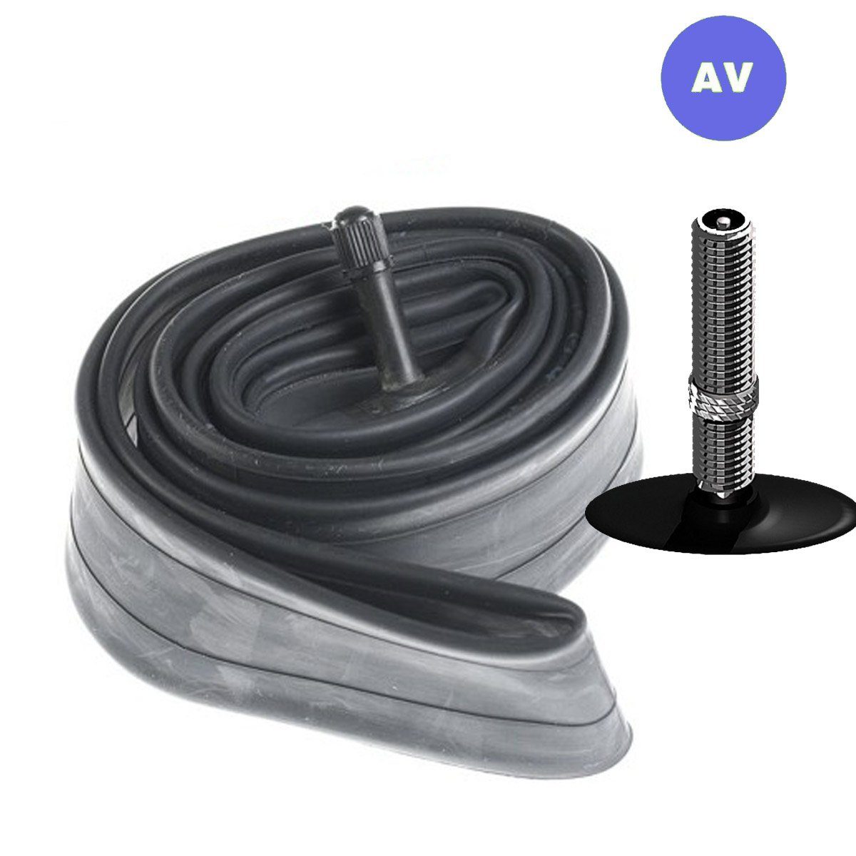 Mudiator Fahrradschlauch 29" x 2.125 Fahrradschlauch AV Ventil Autoventil Schraderventil, (1-St., Schlauch AV), Autoventil, Schraderventil