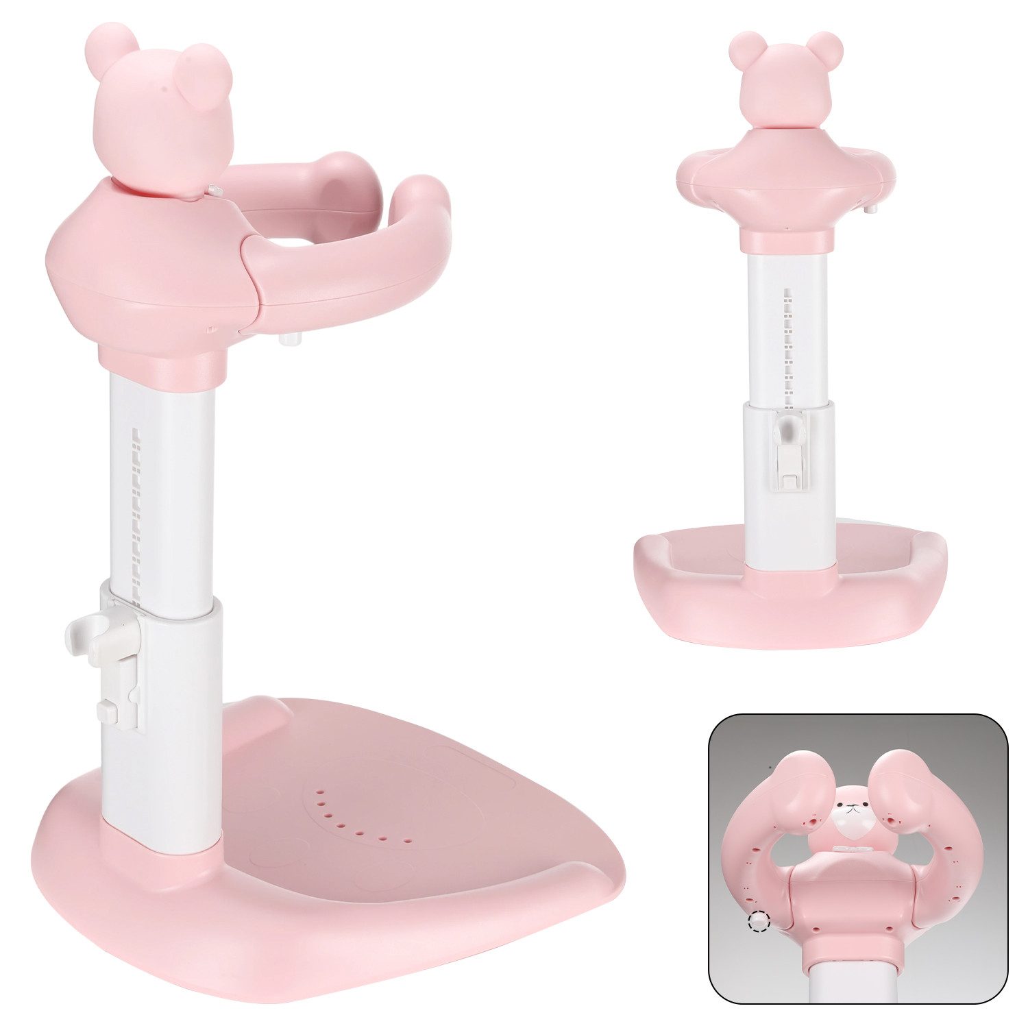 oyajia Babybadewanne Baby Badewannenständer Duschständer Höhenverstellbar, (mit AntiRutsch-Basis,Stehhilfe), Zum Baden, Windelwechseln und Waschen des Popos