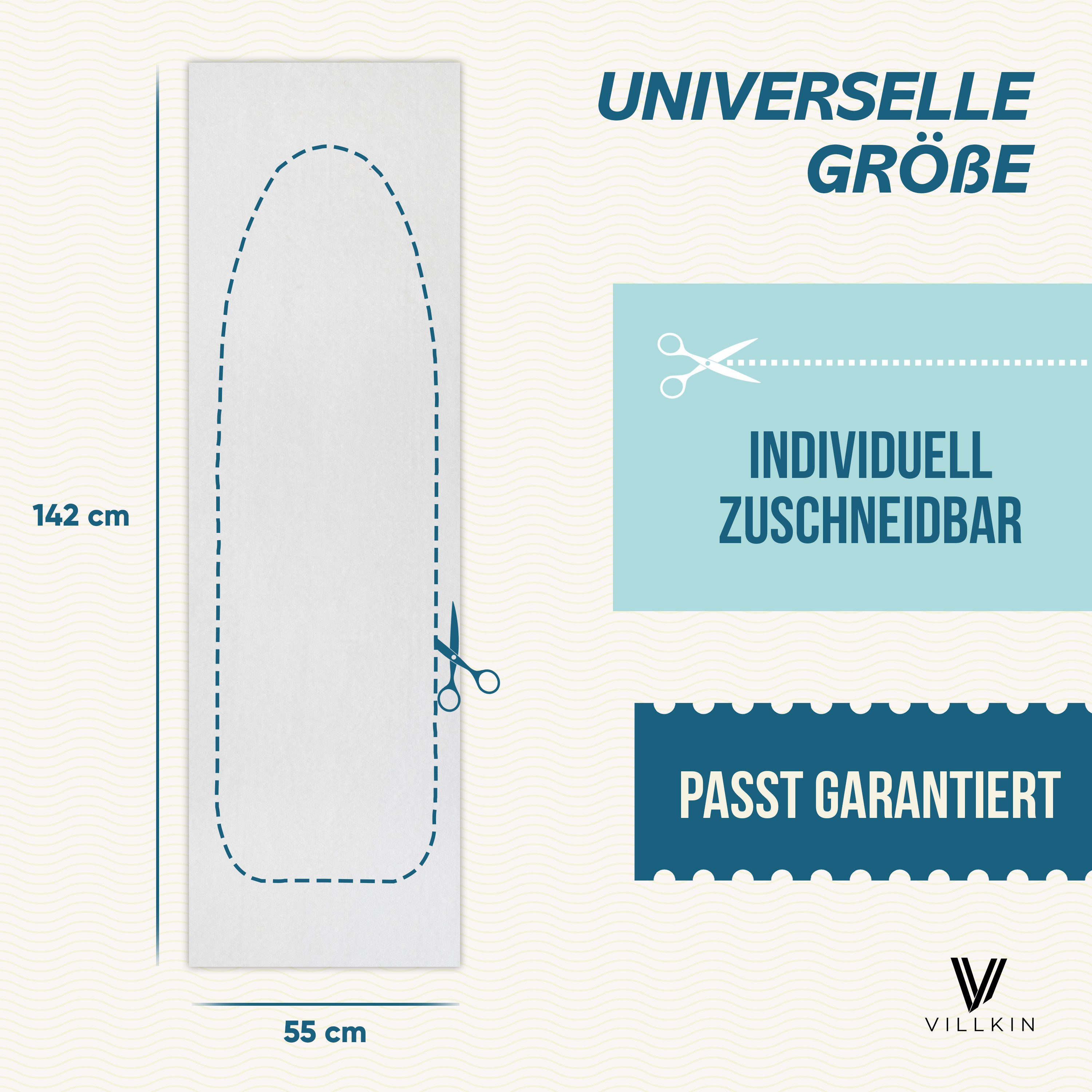 Villkin Bügelbrett Bügelltischunterlage, Bügeltischpolsterung, Bügeltischauflage, Zuschneidbar - Universelle Größe, für Dampfbügeleisen geeignet