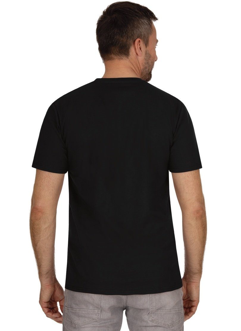 Trigema TRIGEMA 100% aus T-Shirt T-Shirt Biobaumwolle schwarz-C2C