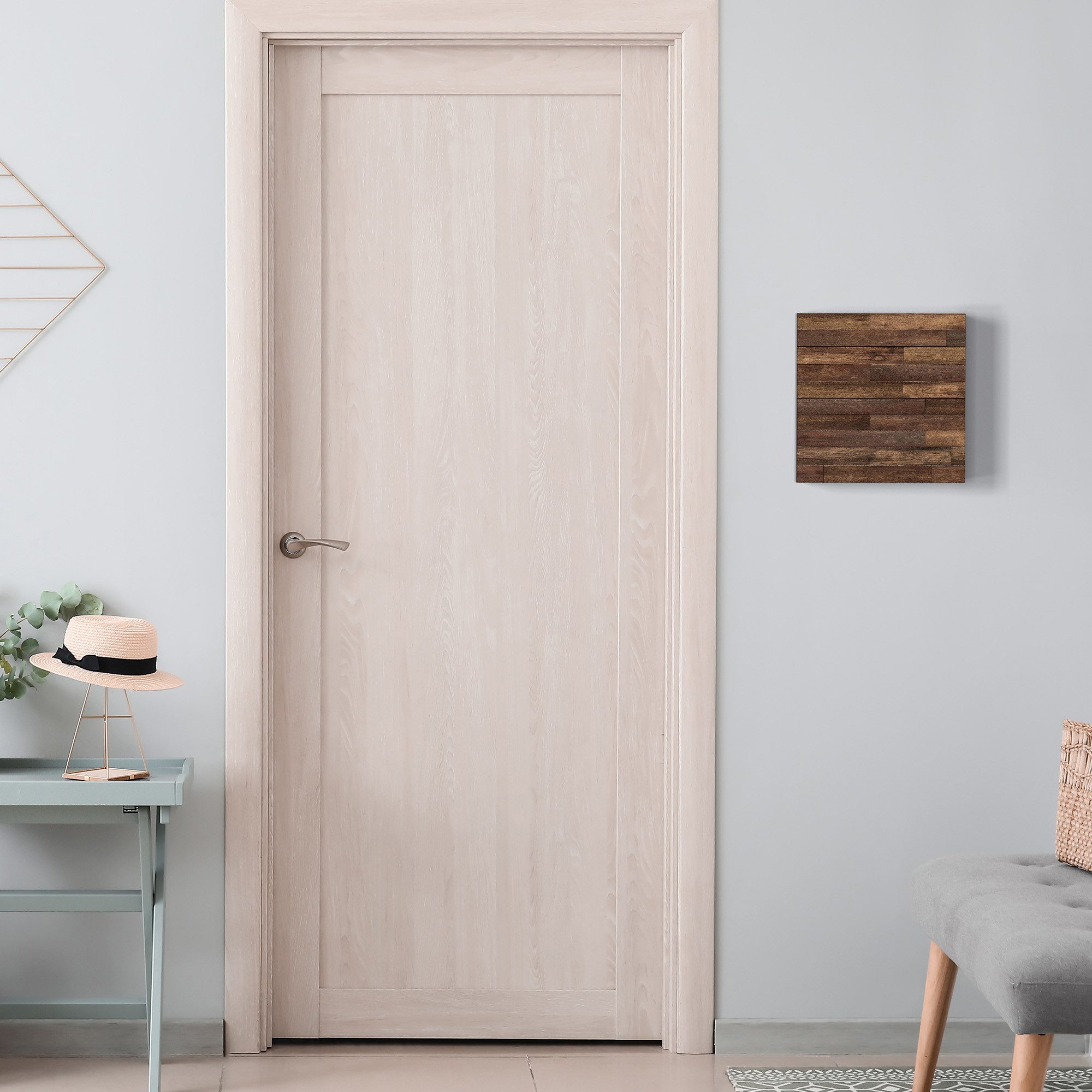 DEQORI Schlüsselkasten 'Blick auf Holzboden', Schlüsselbox modern Schlüsselschrank magnetisch Schlüssel Kasten Box