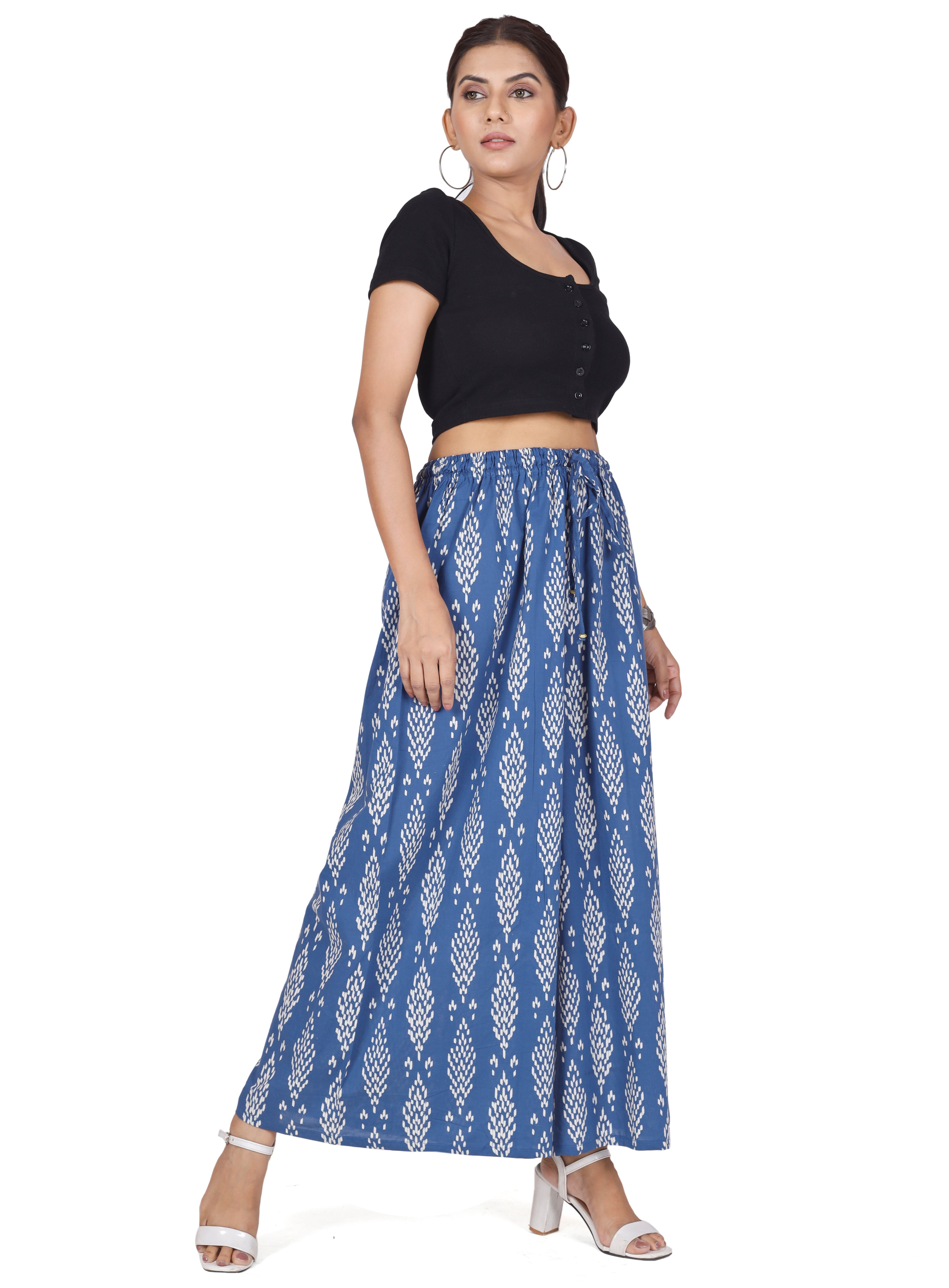 Guru-Shop Relaxhose Palazzohose, Hosenrock, Baumwollhose mit.. günstig online kaufen