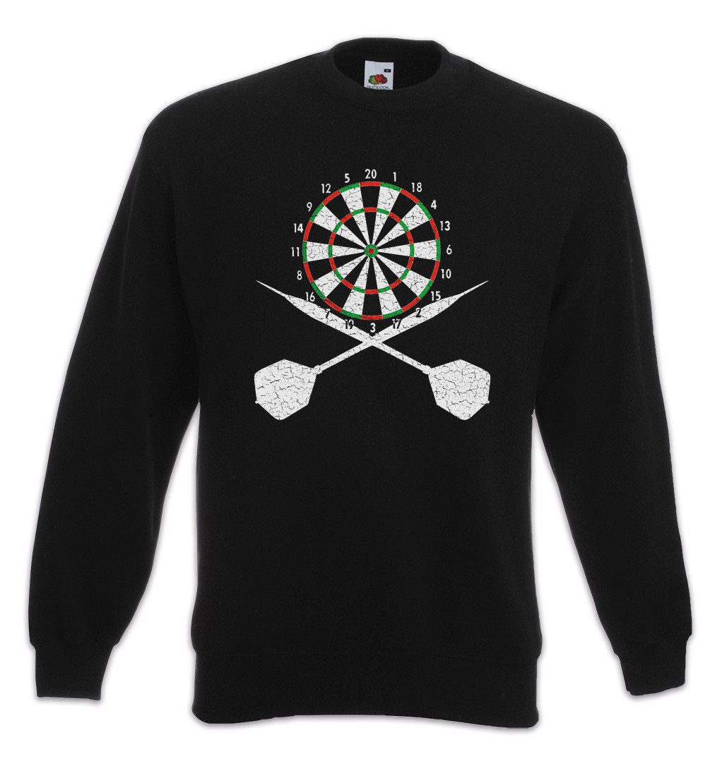 Sweatshirt Darts Board And Crossed Dart Sweatshirt Player Game Sport Sports Pfeil