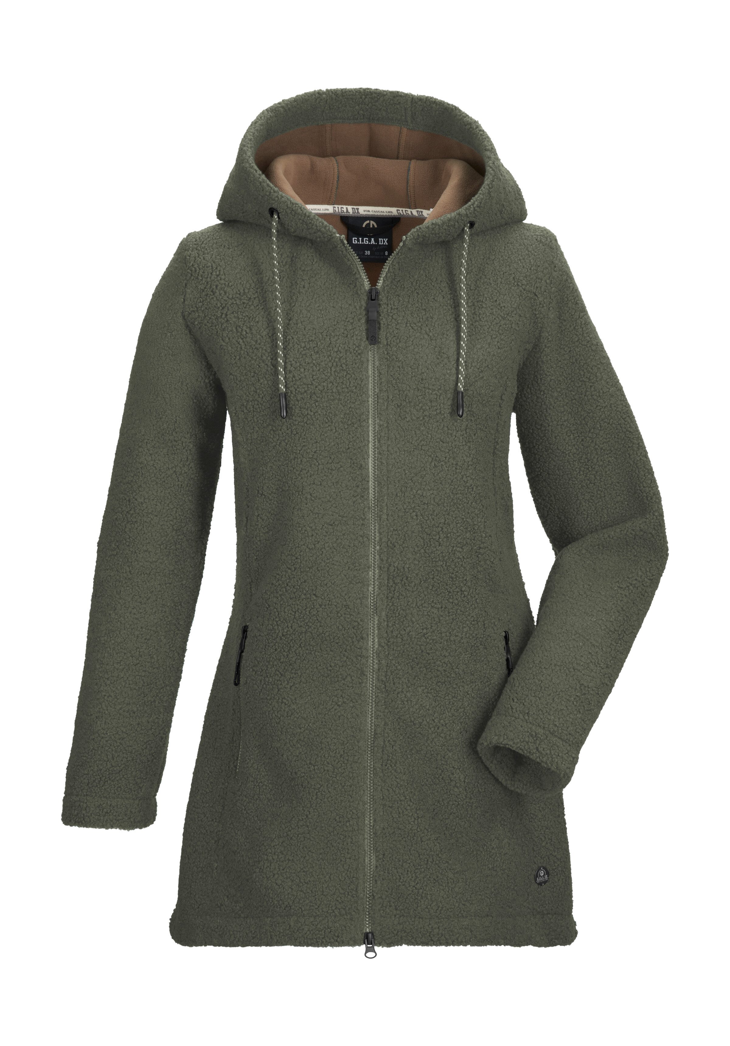 G.I.G.A. DX by killtec Fleecejacke GW 41 WMN PRK Weicher Strickfleeceparka, 2-Wege-Reißverschluss, Kapuze
