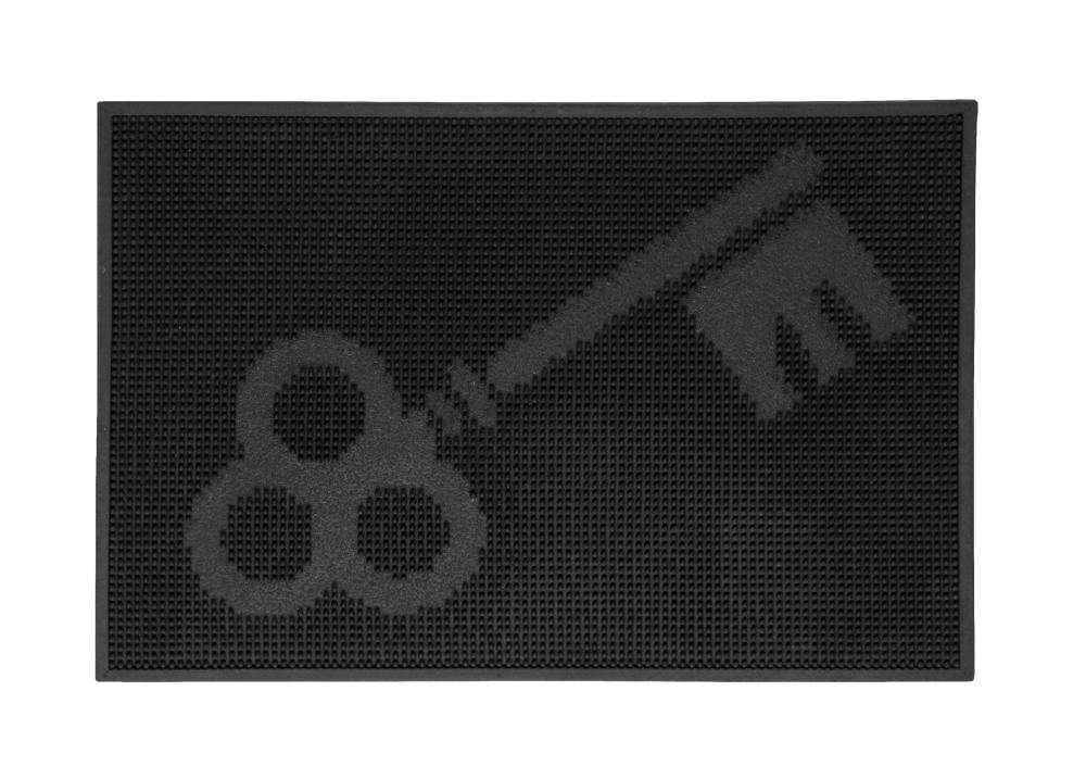 Trend Line Schuhabtropfschale Fußmatte Pin Key schwarz, 40x60 cm