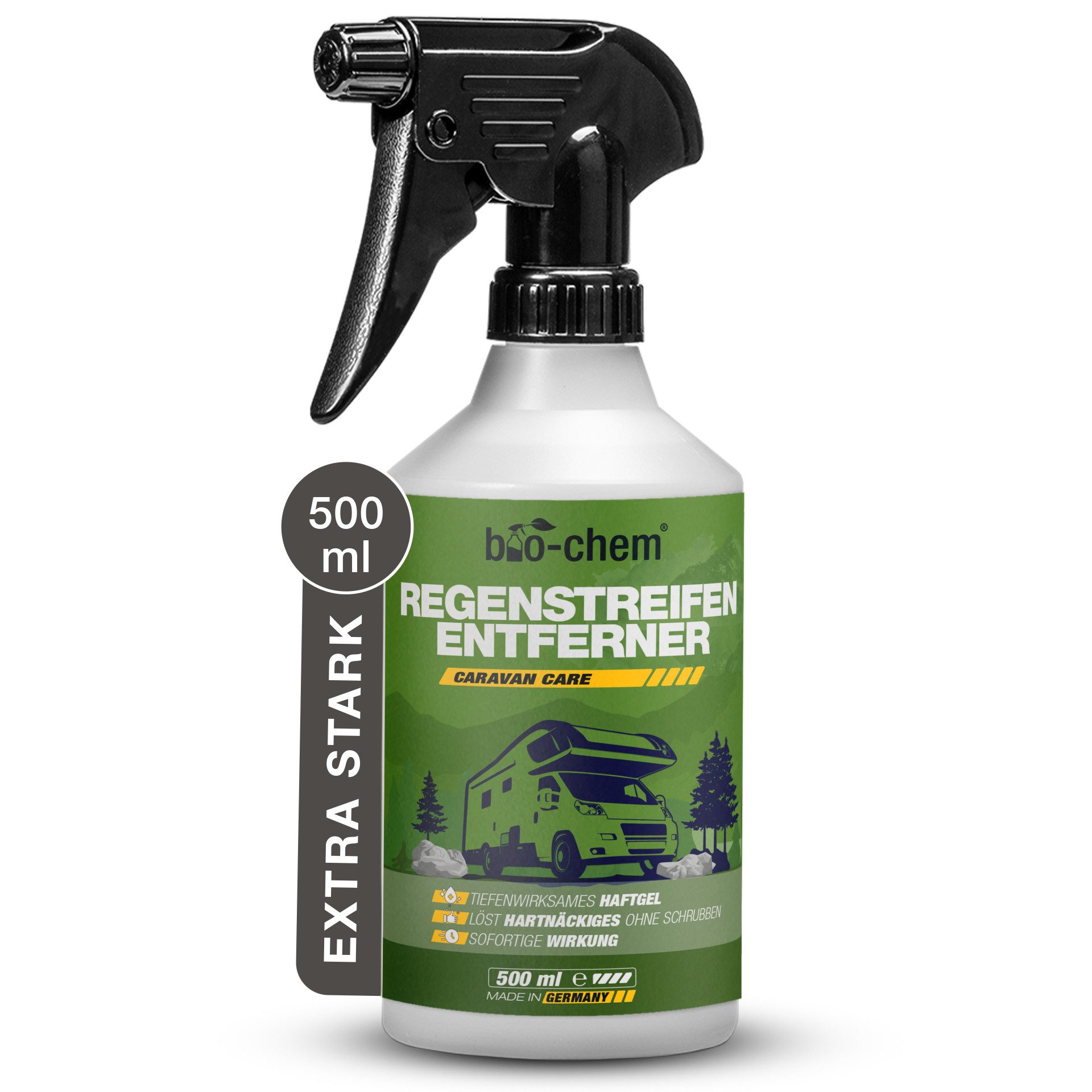 bio-chem Regenstreifen-Entferner 500ml – Kraftvolles Haftgel Auto-Reinigungsmittel