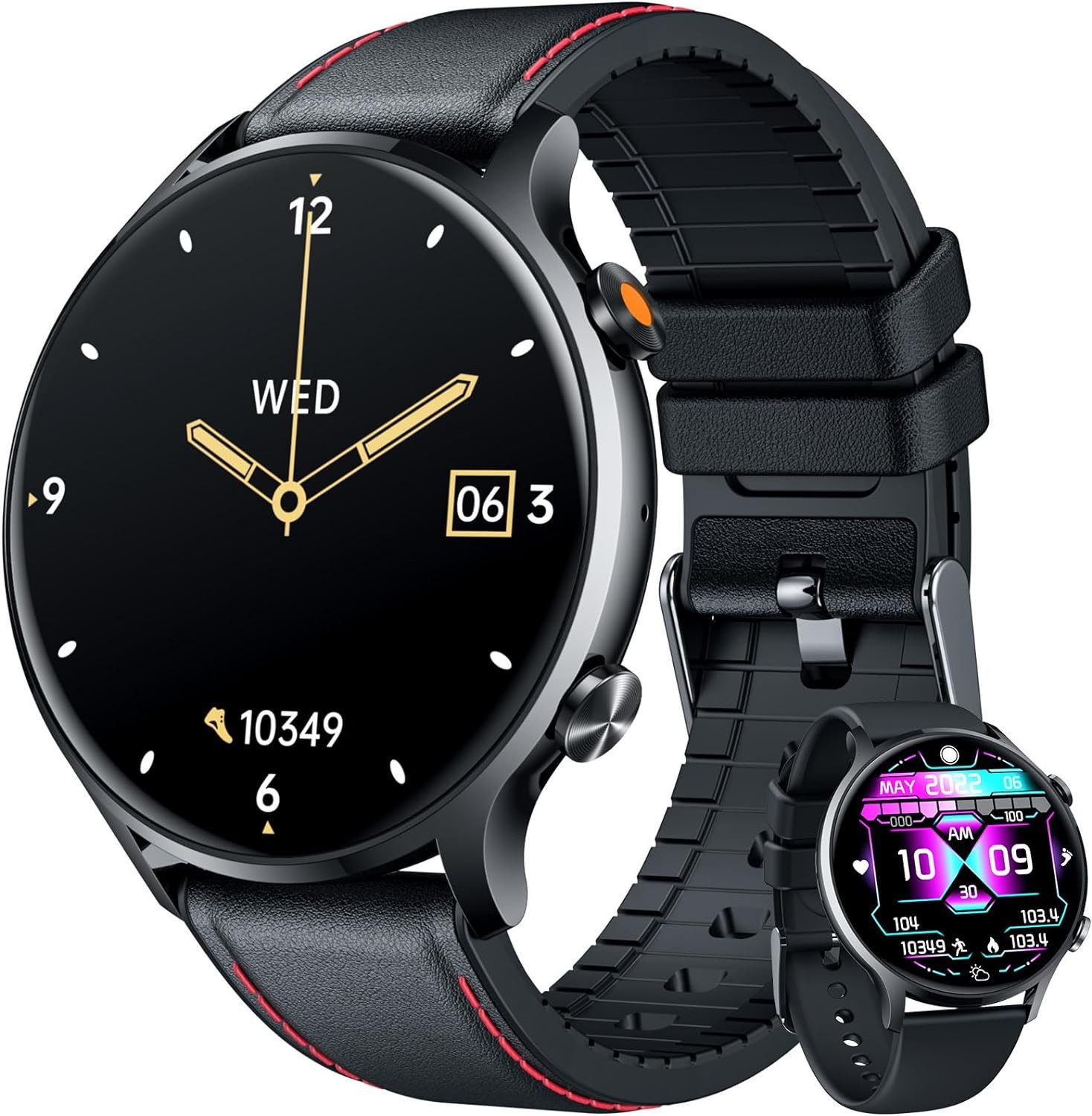 Herren's Fitness-Tracker Telefonfunktion Wasserdicht Smartwatch