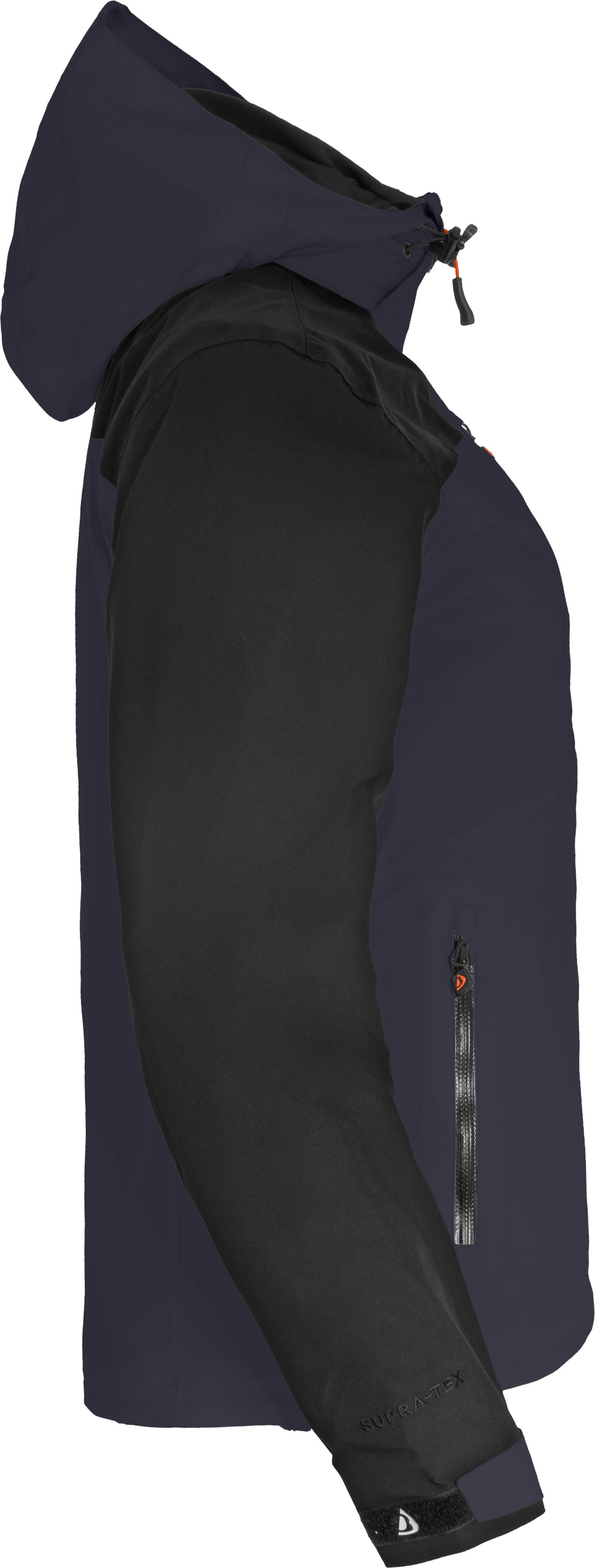 Bergson Regenjacke KURRIKA Damen Regenjacke, Netzfutter, 20000 mm Wassersäule, Langgrößen, Nacht – Bild 3 von 5