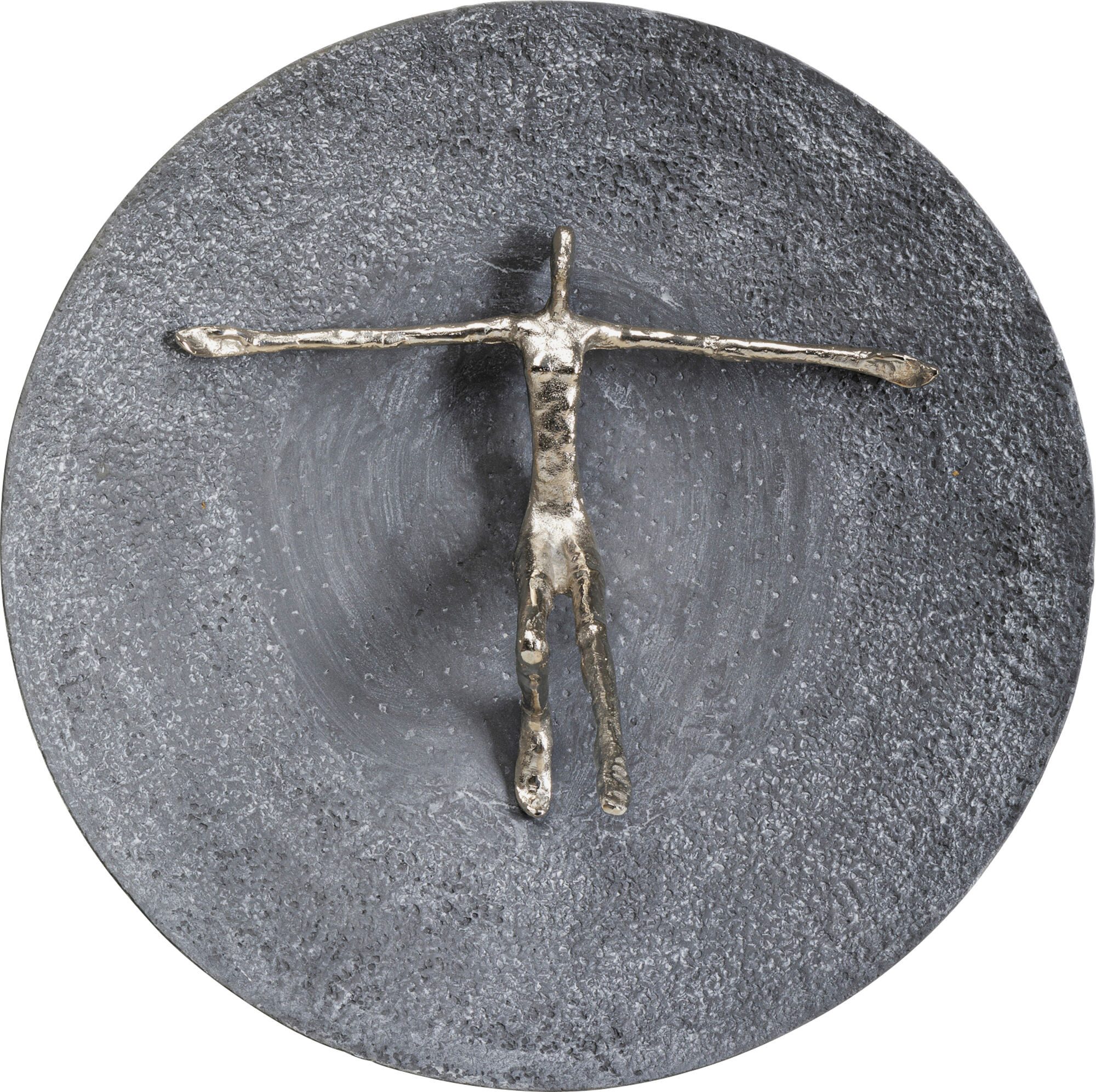 Wanddekoobjekt Wandobjekt Umano Silber Ø60cm