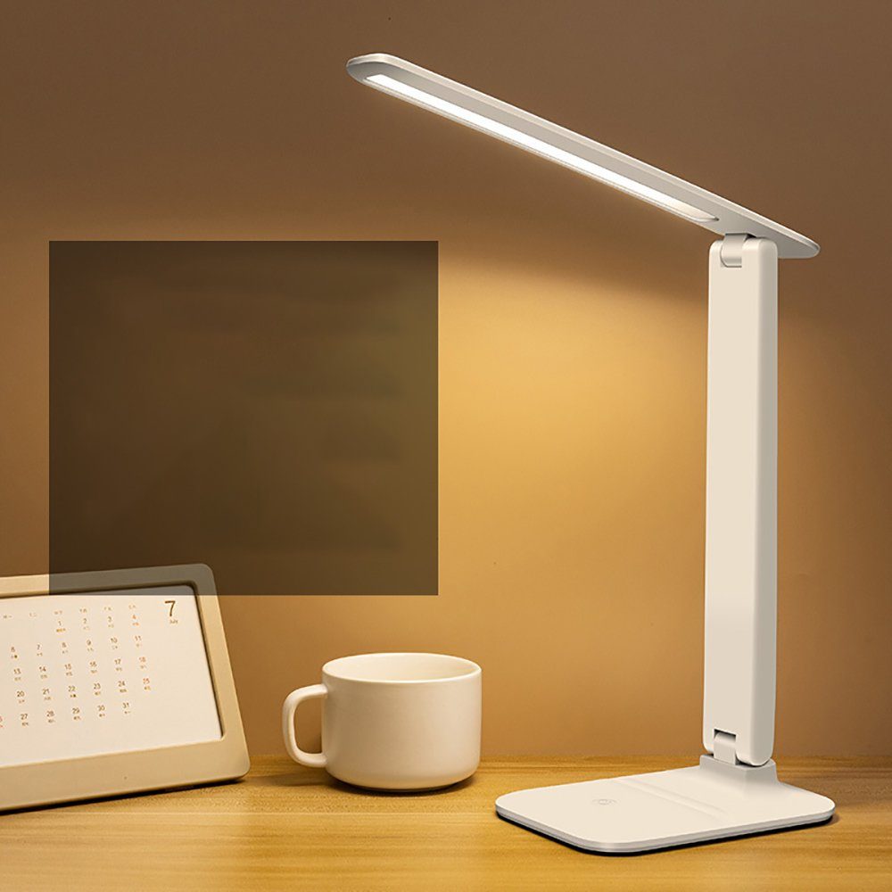 GelldG LED Schreibtischlampe, Tischleuchte Touchscreen Schreibtischlampe Augenschutz Tischlampe