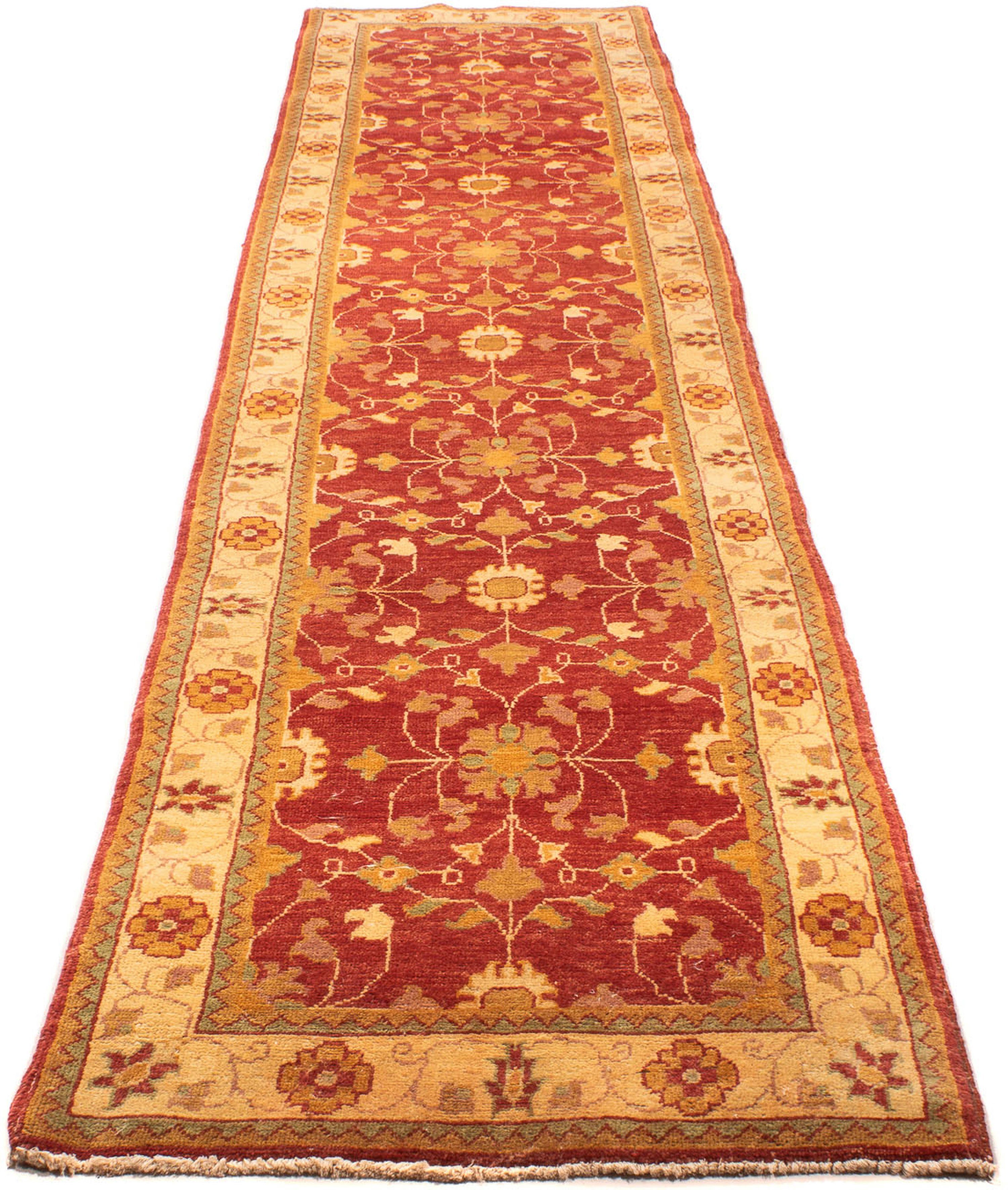 Orientteppich Ziegler - 393 x 82 cm - rot, morgenland, rechteckig, Höhe: 6 mm, Wohnzimmer, Handgeknüpft, Einzelstück mit Zertifikat