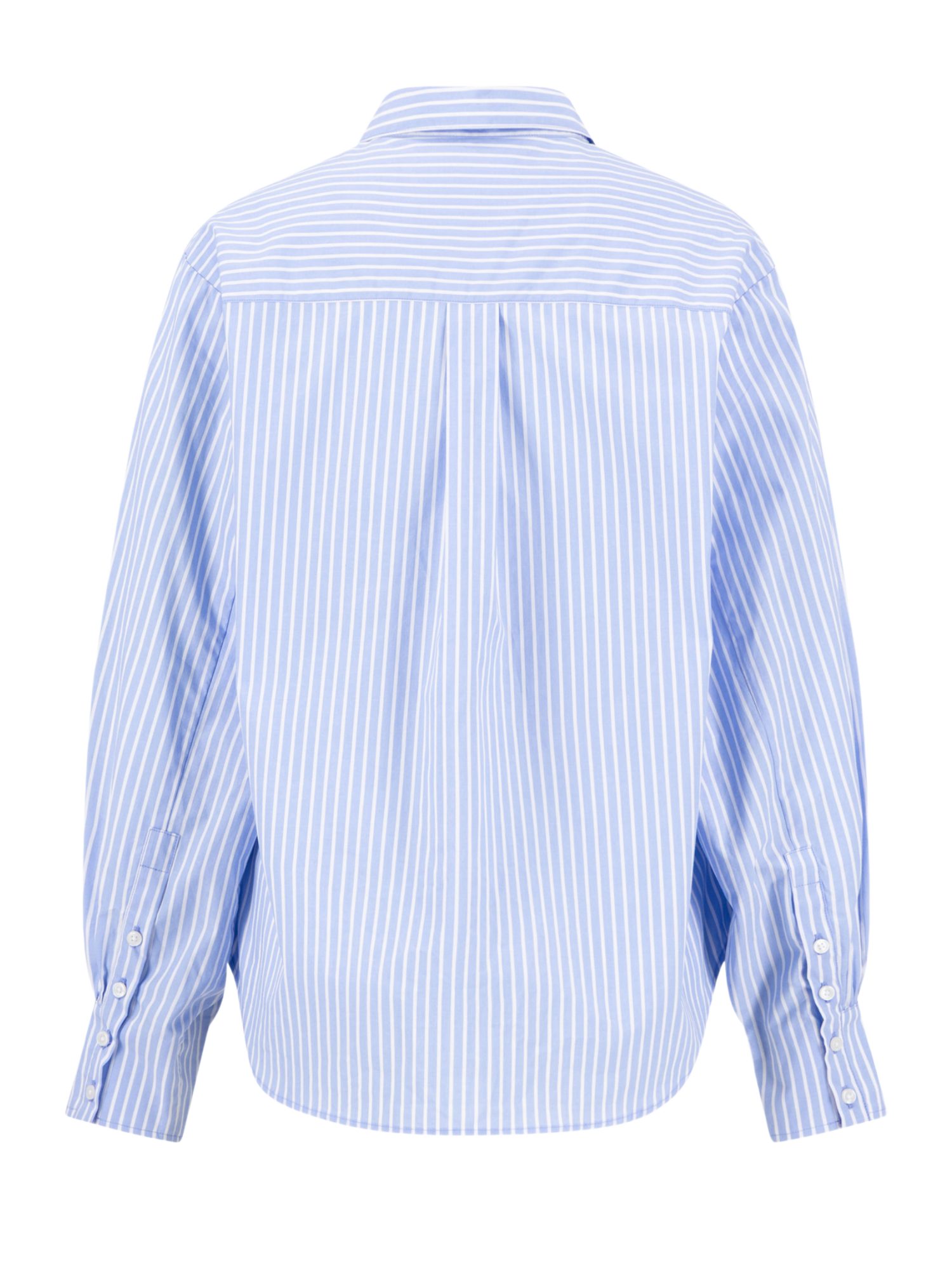 FYNCH-HATTON Langarmbluse SHOW #4 2026 blau,Casual,Baumwolle,Gestreift,Hemdblusenkragen,Lang,Regular Fit