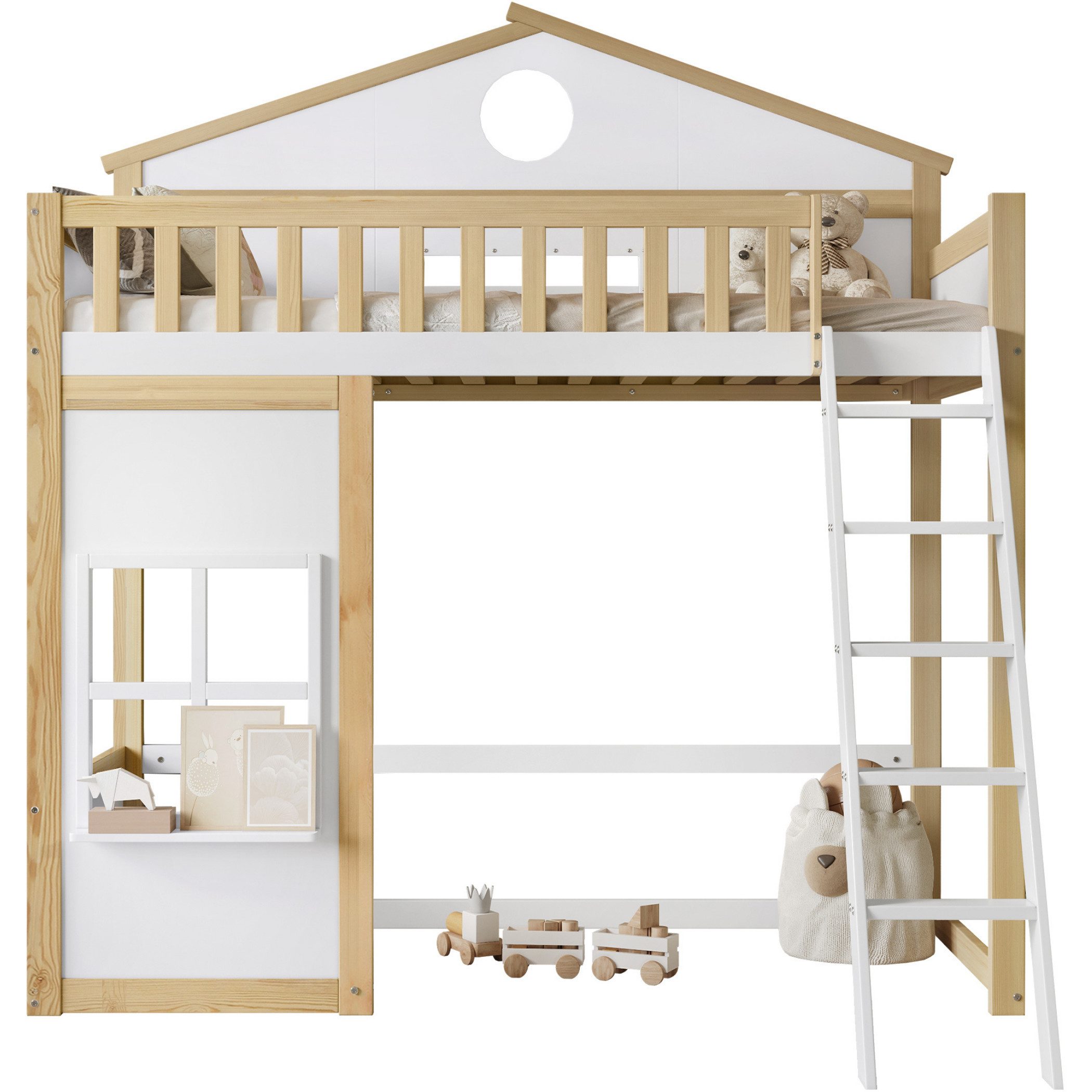 SeedWave Hochbett Modernes Hausbett Kinderbett mit günstig online kaufen