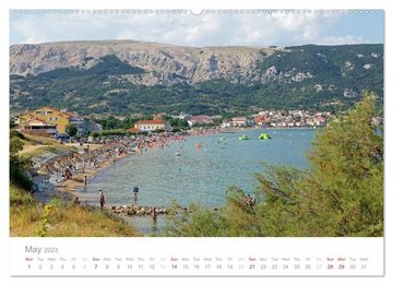 CALVENDO Wandkalender Adriatic Coast Croatia / UK-Version (Premium-Calendar 2023 DIN A2 Landscape)