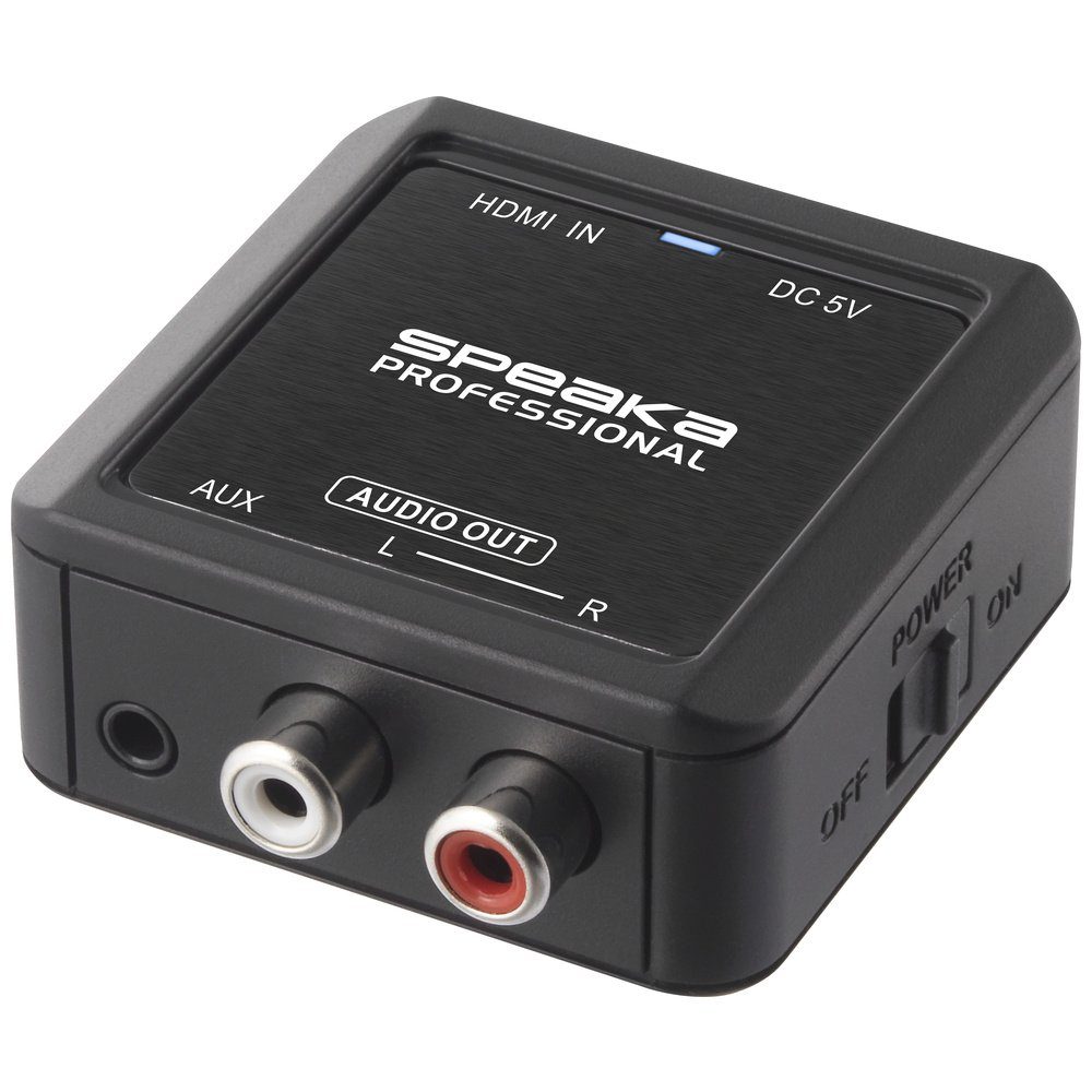 SpeaKa Professional Audio Konverter [HDMI - Cinch] Audio-Adapter