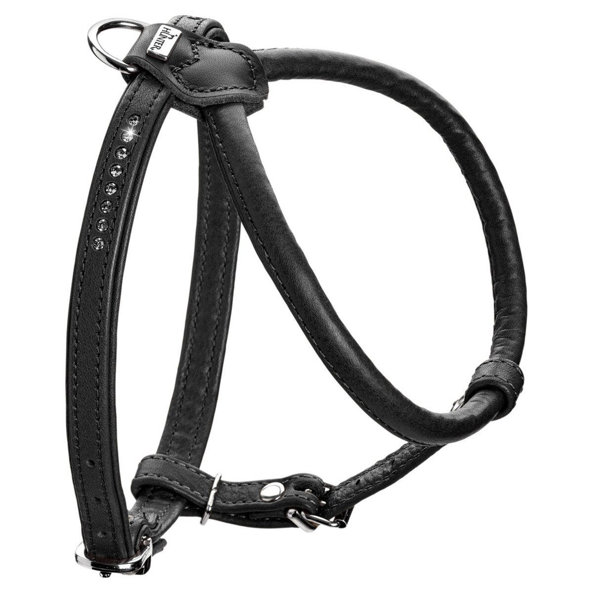 Hunter Tierbedarf Hunde-Geschirr Geschirr Round & Soft Canadian Up schwarz günstig online kaufen