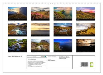 CALVENDO Wandkalender THE HIGHLANDS (Premium-Calendar 2023 DIN A2 Landscape)