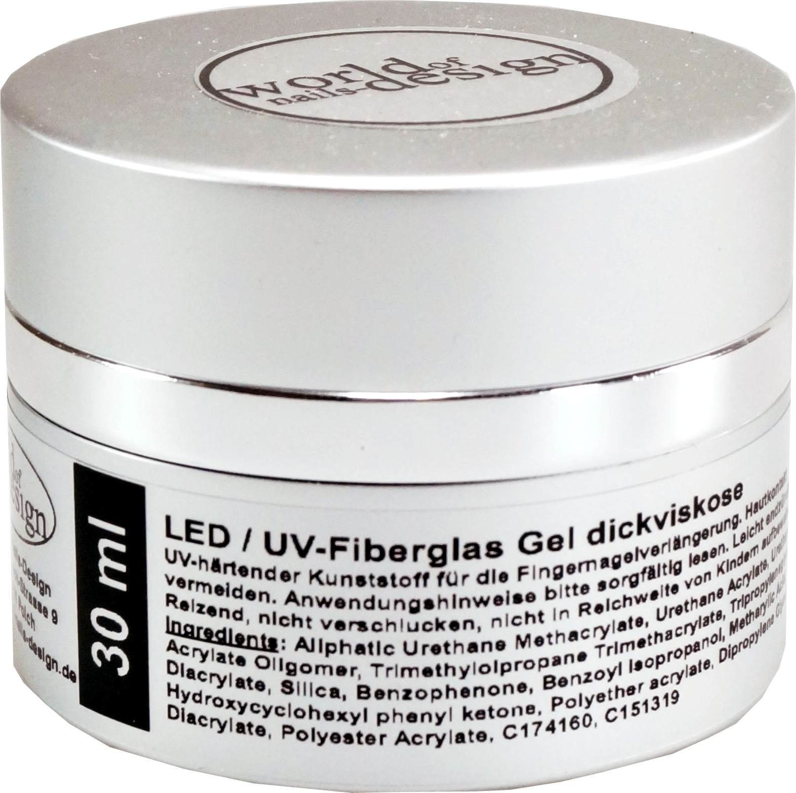 World of Nails-Design UV-Gel StudioLine LED/UV-Gel Fiberglas klar dickviskose 30ml
