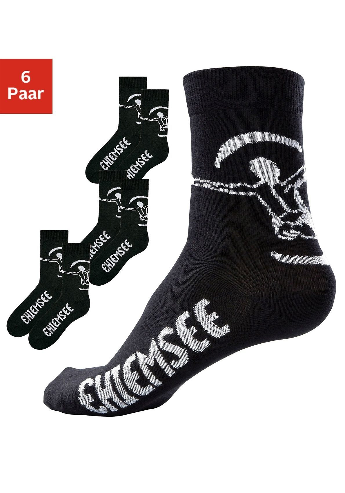 Chiemsee Freizeitsocken (Packung, 6-Paar) in pflegeleichter Markenqualität