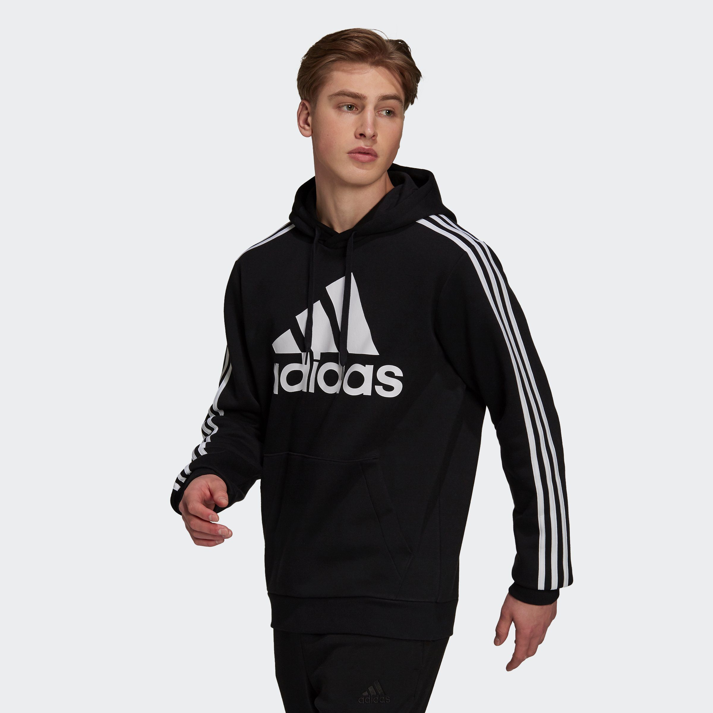 adidas Sportswear Sweatshirt ESSENTIALS FLEECE 3STREIFEN LOGO HOODIE