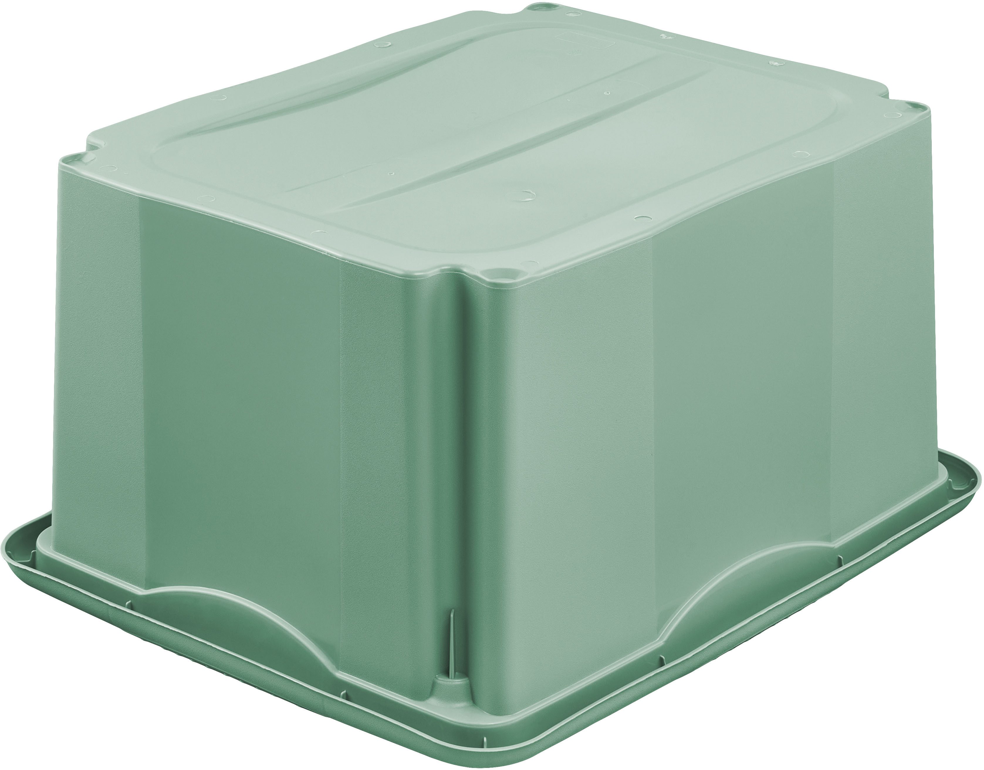 keeeper Aufbewahrungsbox Emil, 3er Set, 24 L, 41 x 34,5 x 22 cm (Set, 3 St), ineinander und aufeinander stapelbar