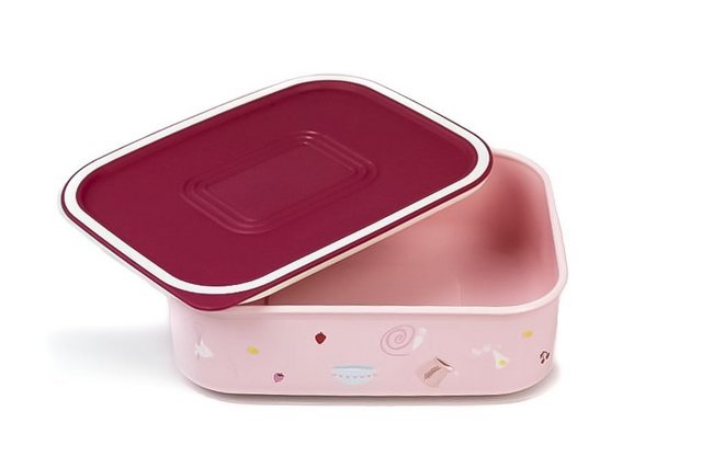 Tupperware Vorratsdose “Quadro 500 ml rosa pink Dose Ultimo + SPÜLTUCH”