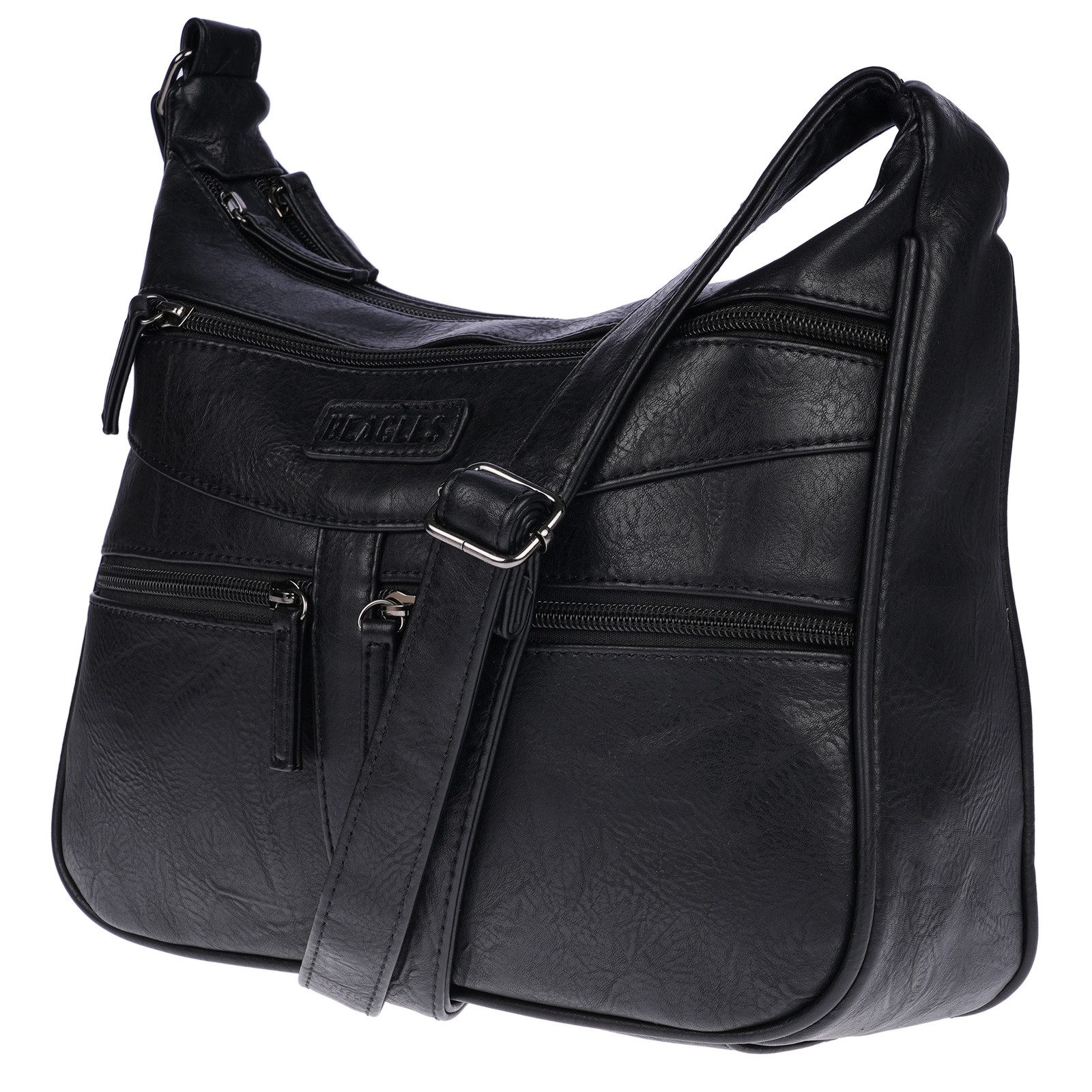Christian Wippermann Umhängetasche Damen Tasche Schultertasche Umhängetasche Crossover (einzeln), Bag Leder Optik Handtasche