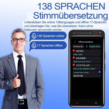 DOPWii Sprachcomputer Tragbares intelligentes Sprachübersetzungsgerät, 138 Sprachen, unterstützt Bildübersetzung, Offline-/Online-Übersetzung