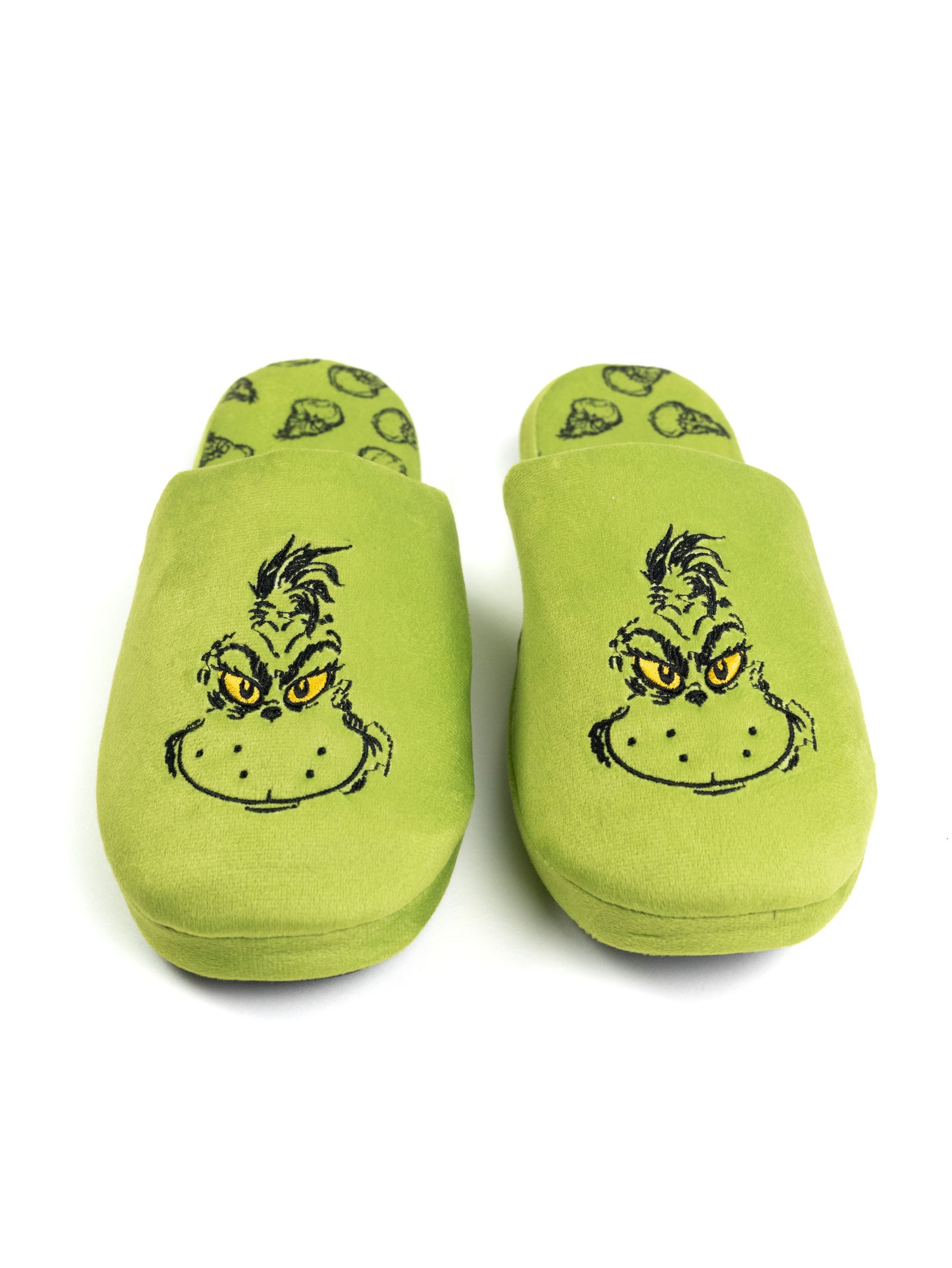 United Labels® The Grinch Hausschuhe Slipper Pantoffeln Puschen Schlappen Hausschuh
