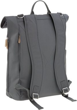 LÄSSIG Wickelrucksack Green Label, Rolltop, anthracite, PETA-approved vegan; zum Teil aus recyceltem Material