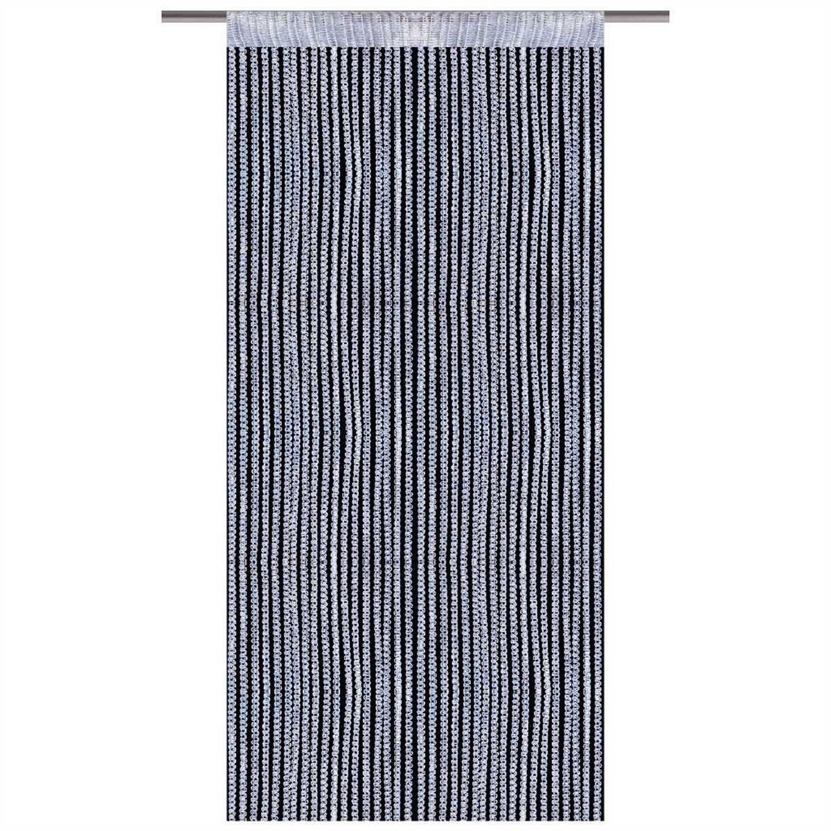 Bestlivings Fadenvorhang, Stangendurchzug, halbtransparent, Fadengardine mit Stangendurchzug (90 x 200cm bis 300 x 250cm)