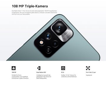 Xiaomi Redmi Note 11 Pro+ 5G 8+128GB Handy (6,67 Zoll, 128 GB Speicherplatz, 108 MP MP Kamera)