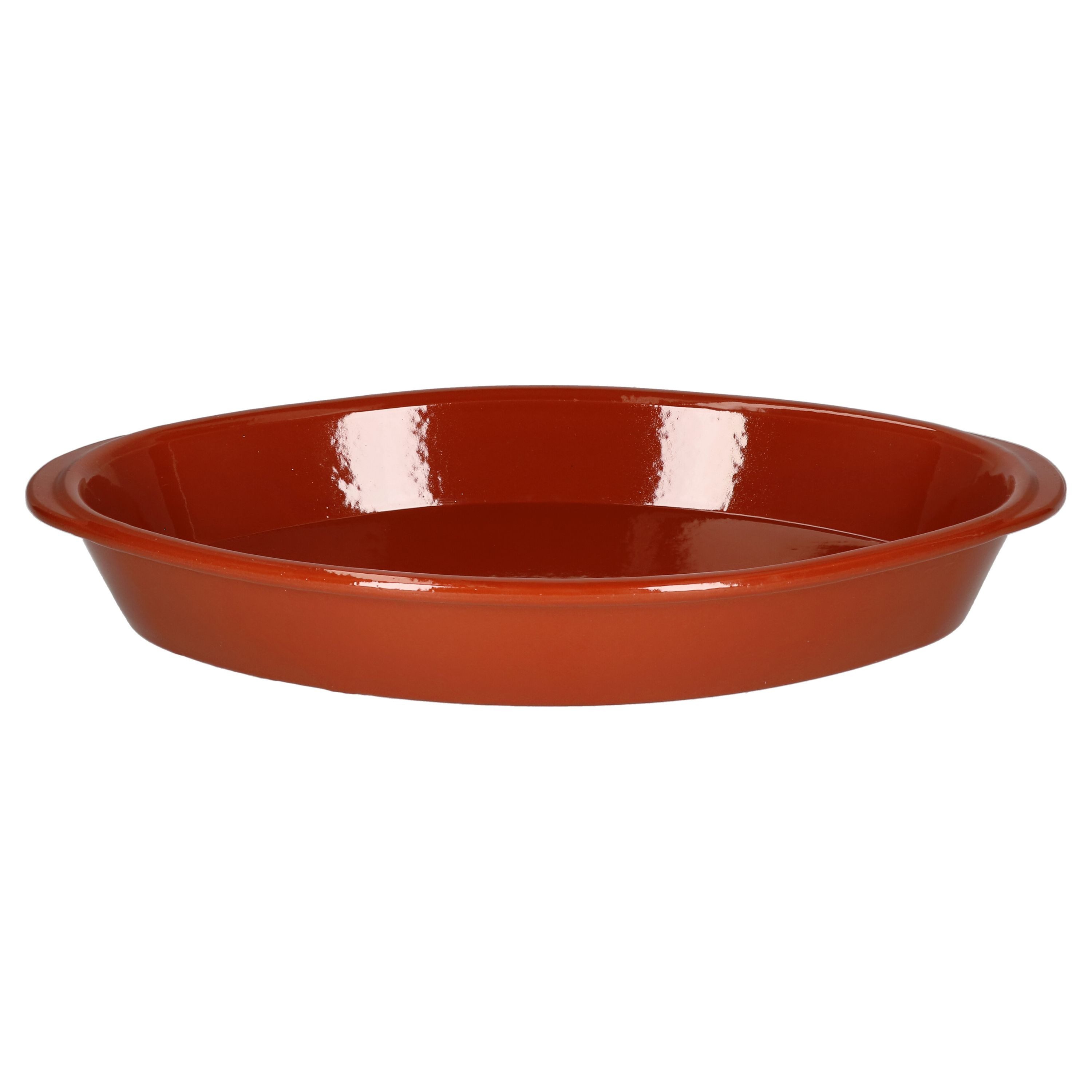 MamboCat Auflaufform 2er Set Ovale Auflaufform Boris Ton 39x23cm Größe L Mittelalter, Steingut