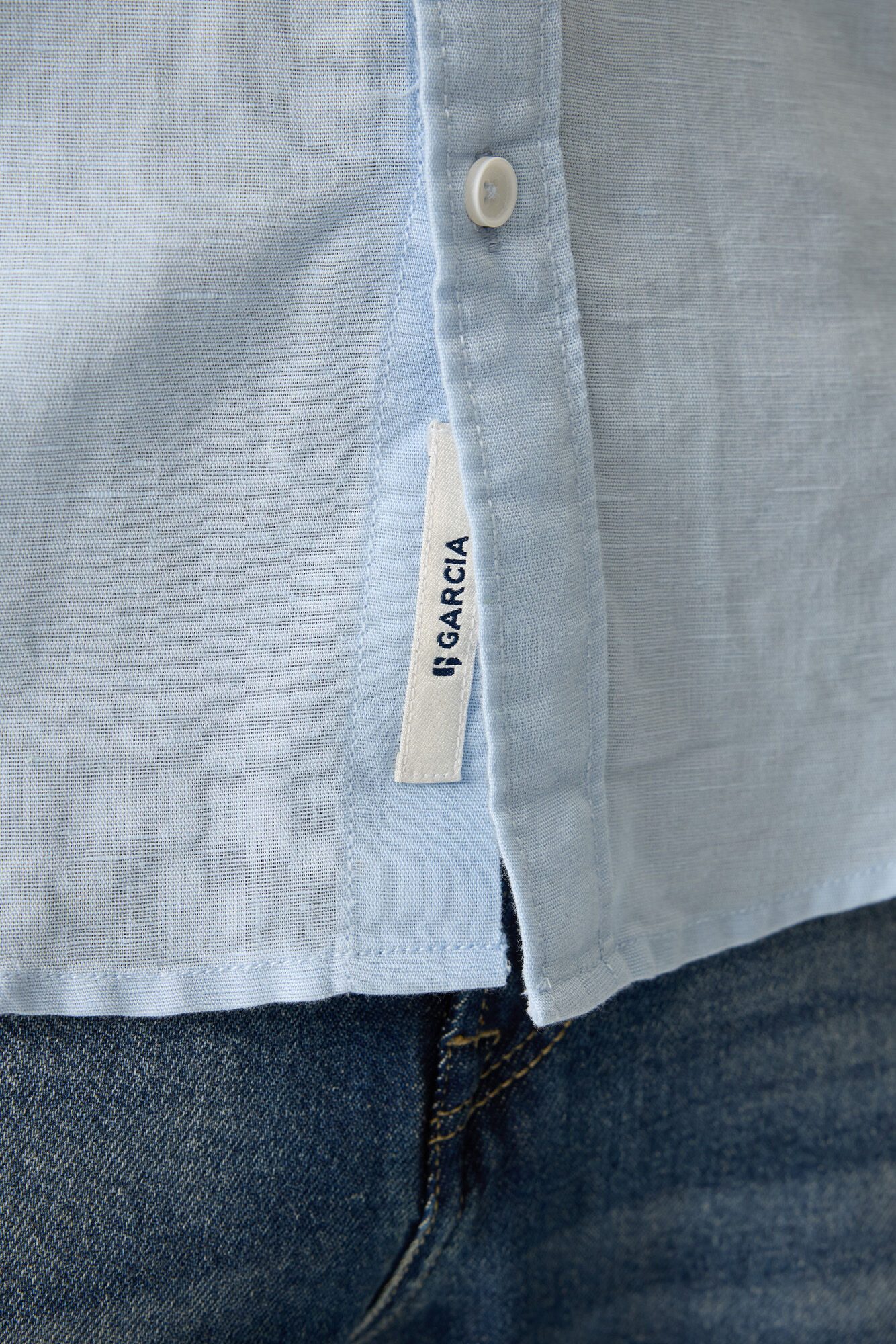 Garcia Leinenhemd men`s shirt ls