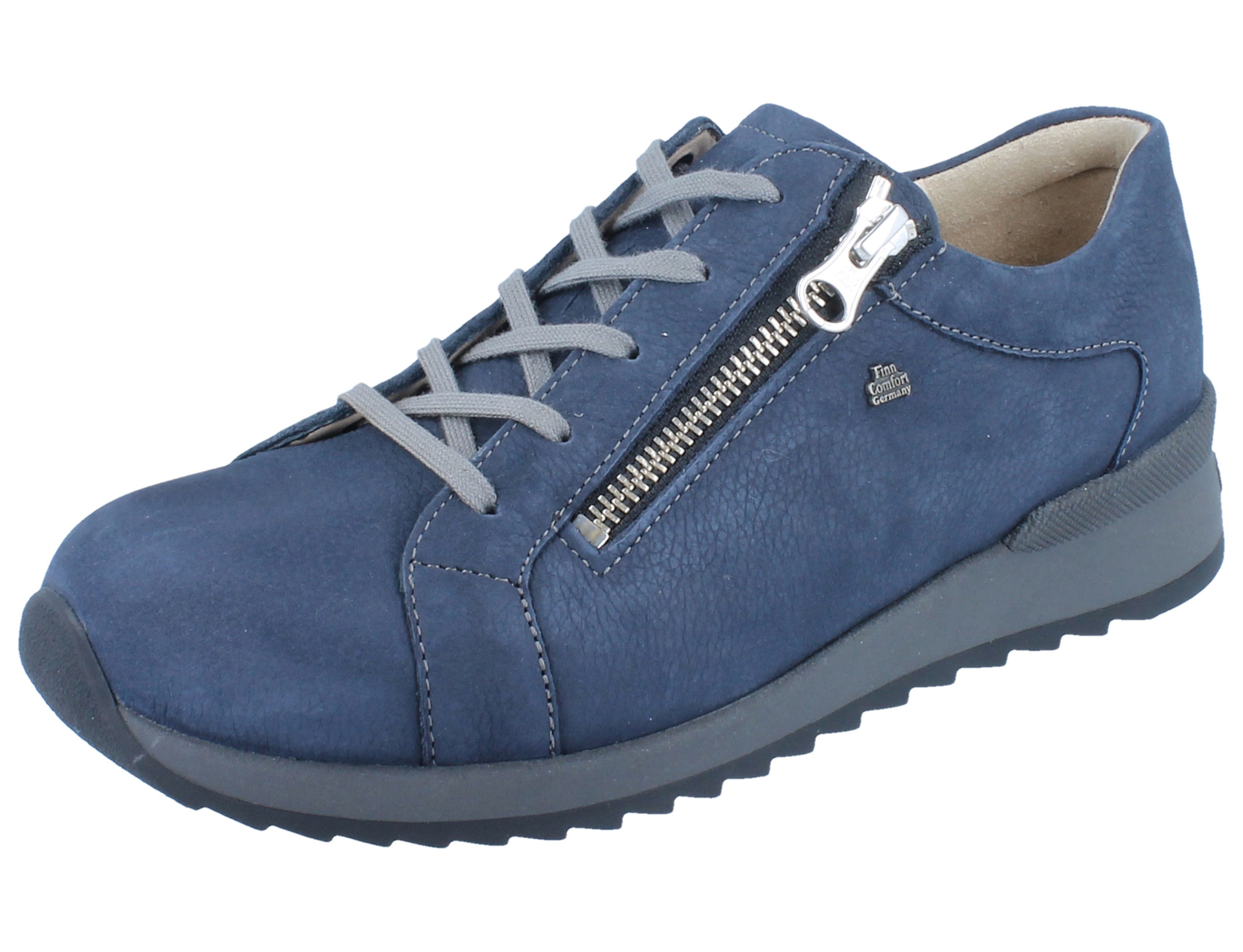 Finn Comfort FINN COMFORT Barretos marine/Mustang - Größe: UK 4,5 Schnürschuh Wechselfußbett