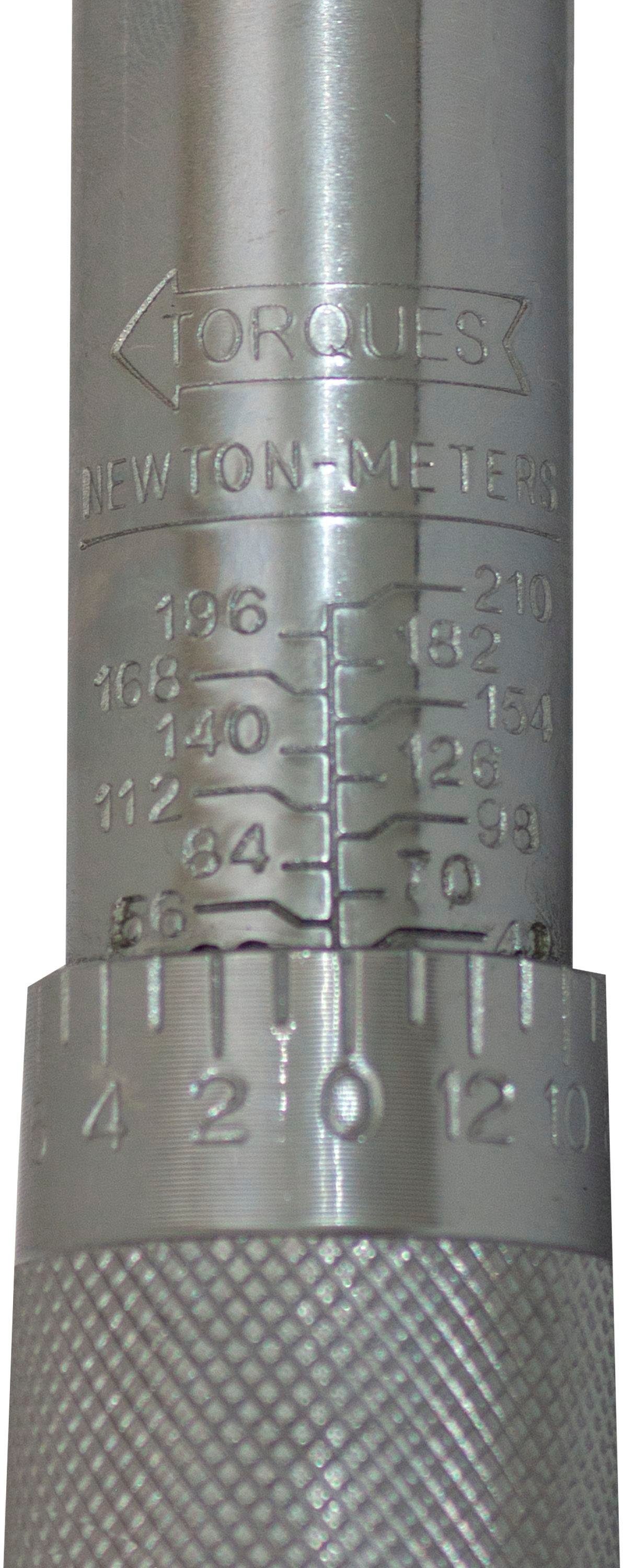 Petex 40 - Zoll, inkl. Verlängerung Drehmomentschlüssel 1/2 210 17/19/21 1 Nm, 3 Stecknüsse, Aufbewahrungsbox und mm,