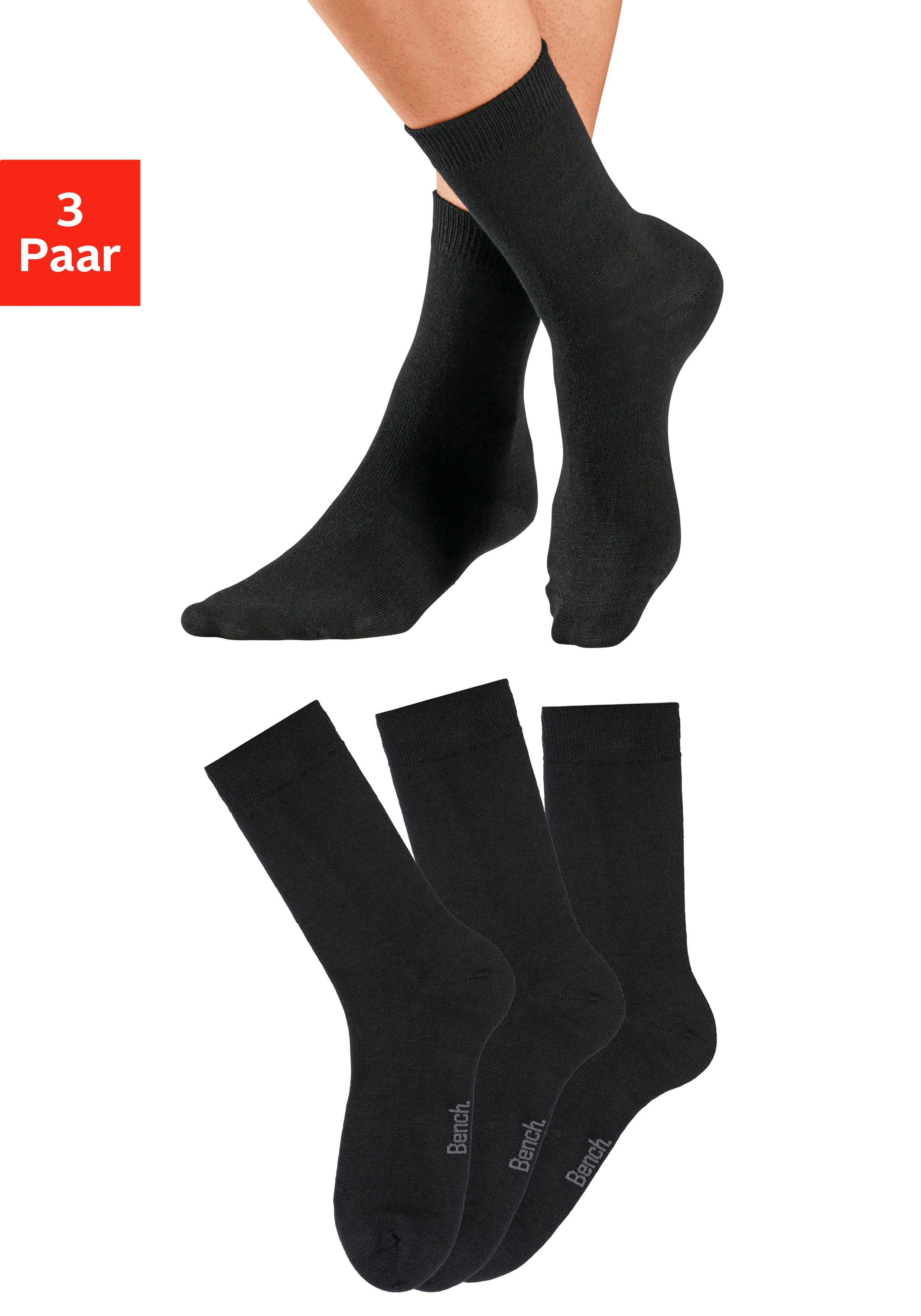 Bench. Socken (3-Paar) Wollsocken aus flauschigem Material mit 53% Wolle