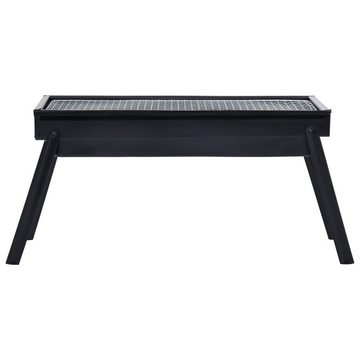 vidaXL Grillkamin Tragbarer Camping-Grill Stahl 60×22,5×33 cm