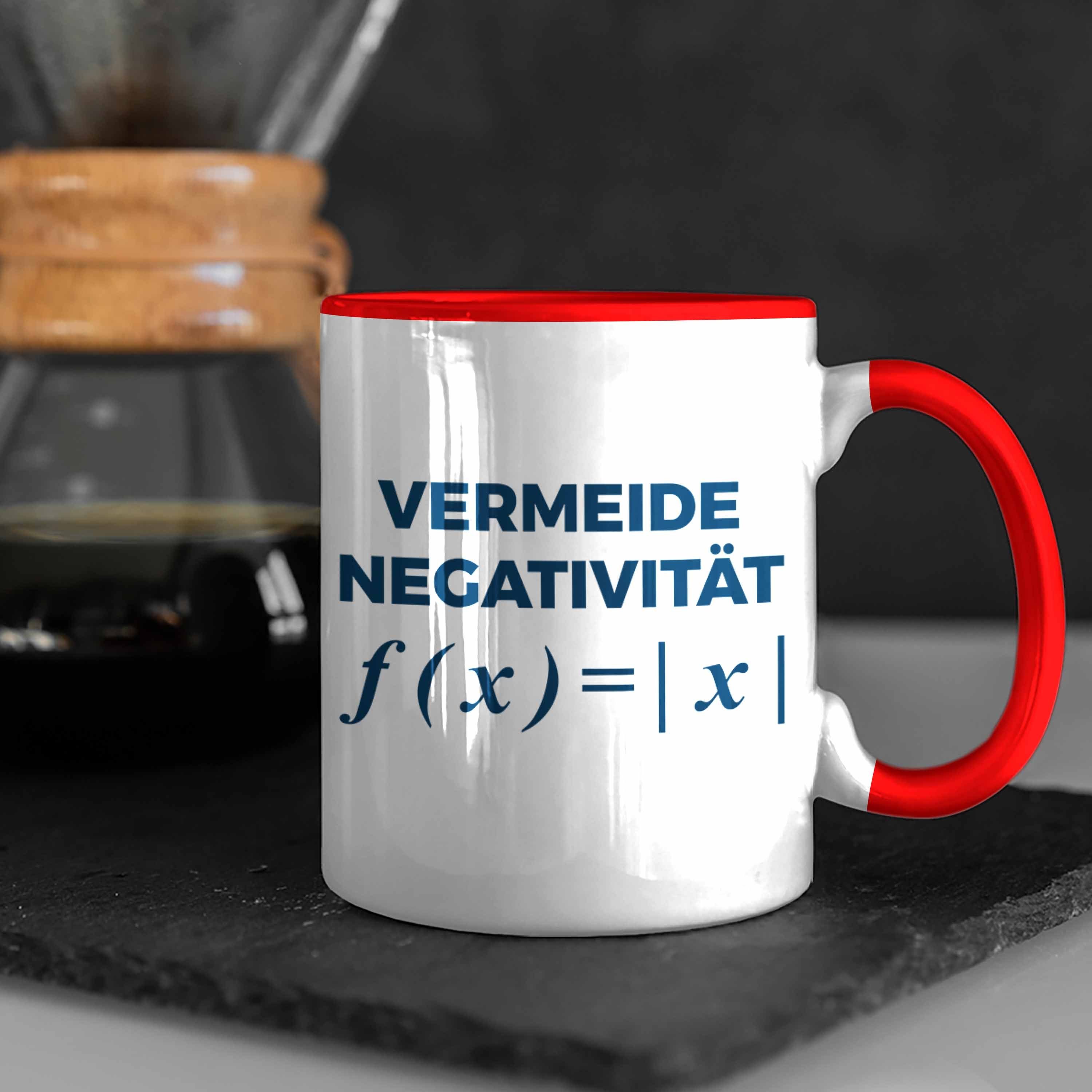 Trendation Tasse Trendation - Mathelehrer Physiker Physik Tassen Mathematiker Spruch Rot Lustig Kaffeetasse Tasse Geschenk Mathestudent