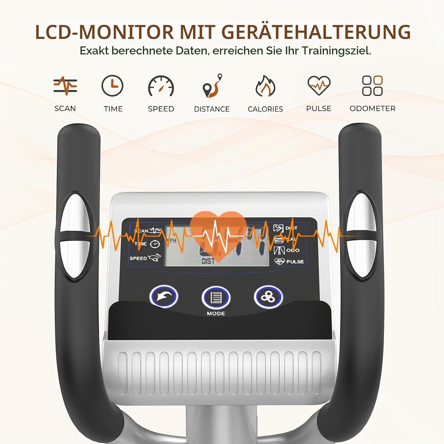 Dripex Crosstrainer Dripex Crosstrainer für Zuhause mit 16 Widerstandsstufen – Bild 3 von 5