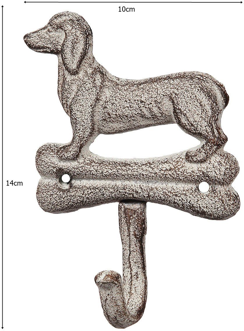 Ambiente Haus Wandhaken Haken aus Gusseisen - Hund, (1-St) günstig online kaufen