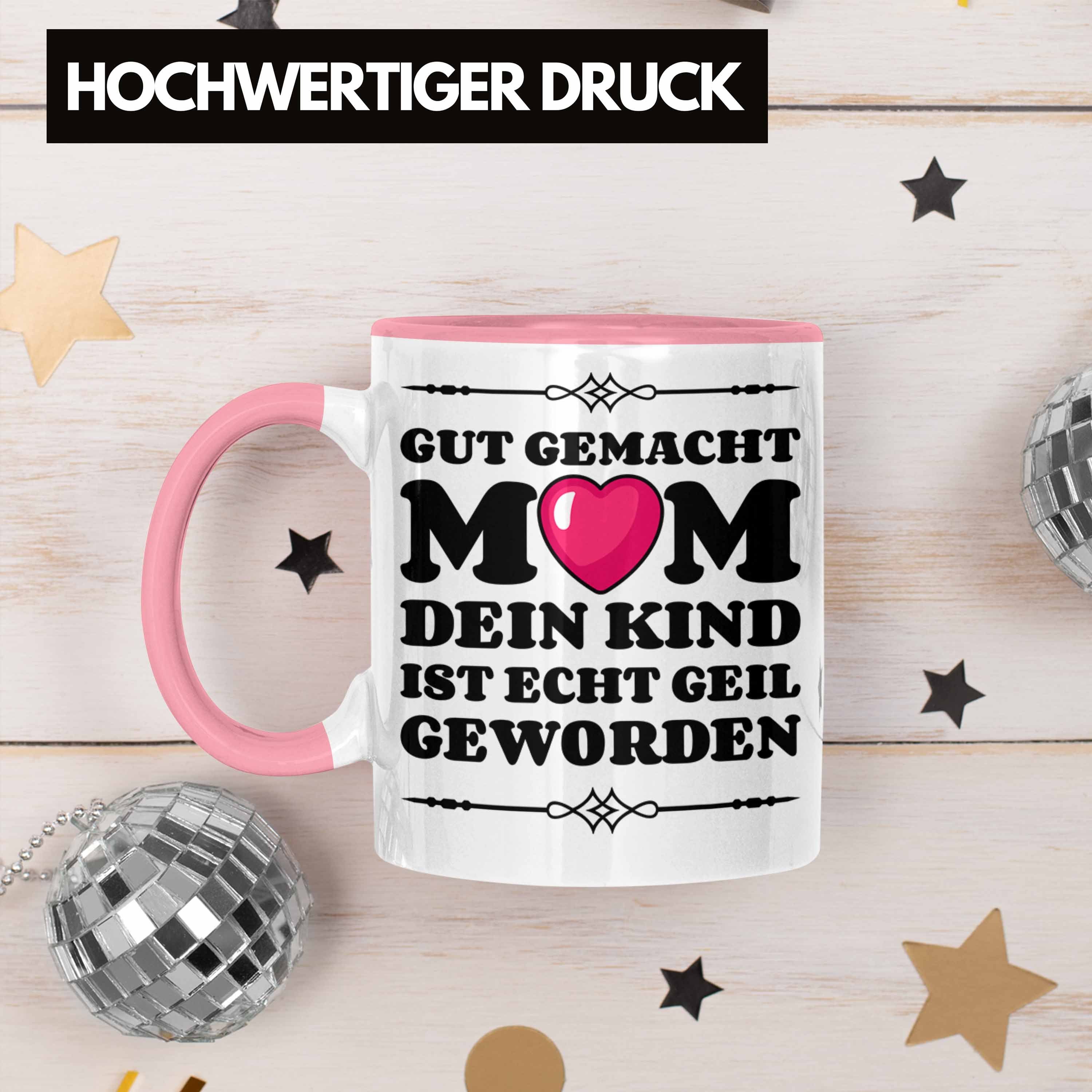 Geschenk Tasse Tasse Sohn Muttertagsgeschenk Spruch - von Trendation Mama Tasse Lieblingskind Rosa Trendation Tochter