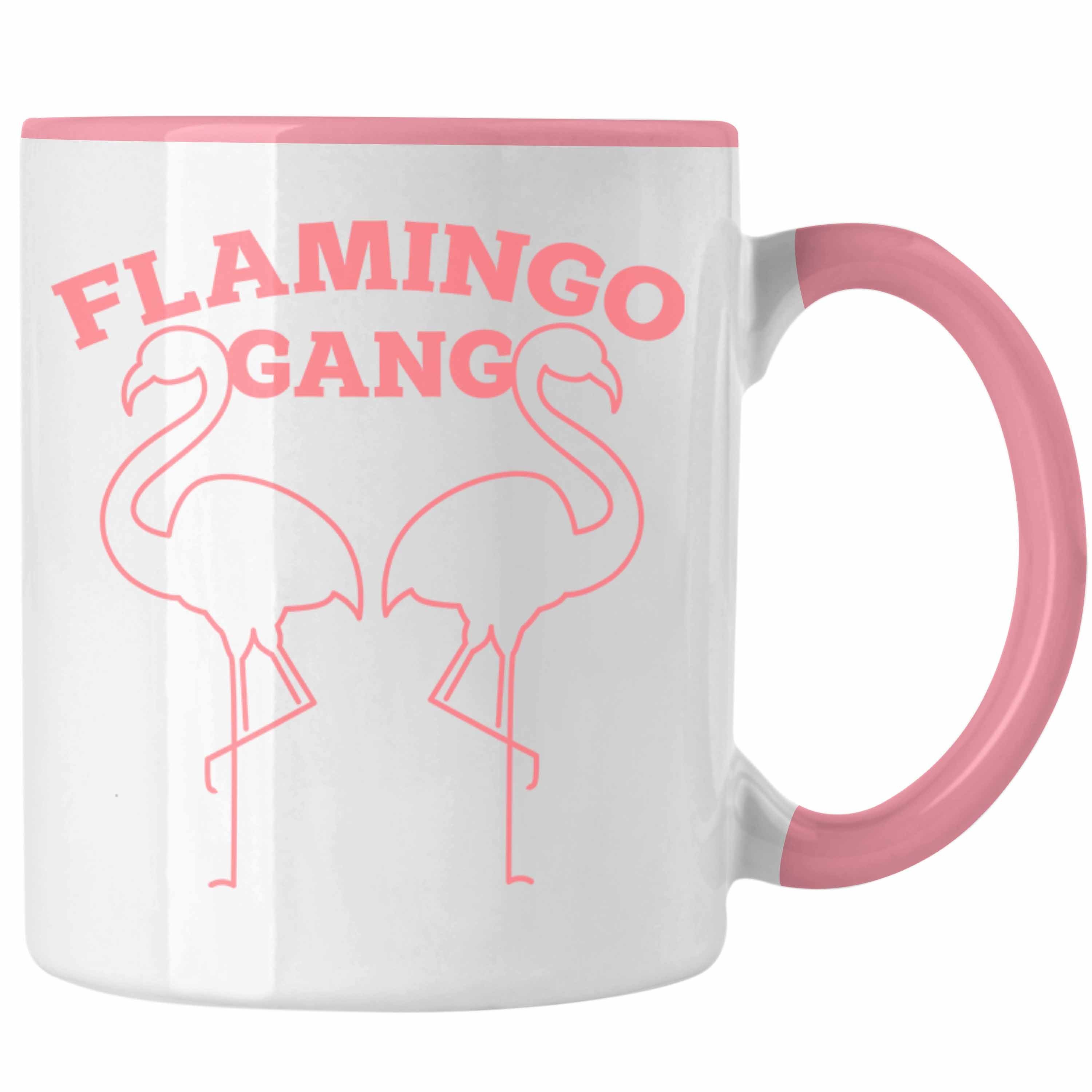 Trendation Tasse Trendation -Flamingo Pink Lustige Tasse Flamingo-Fans Geschenkidee Fla Rosa