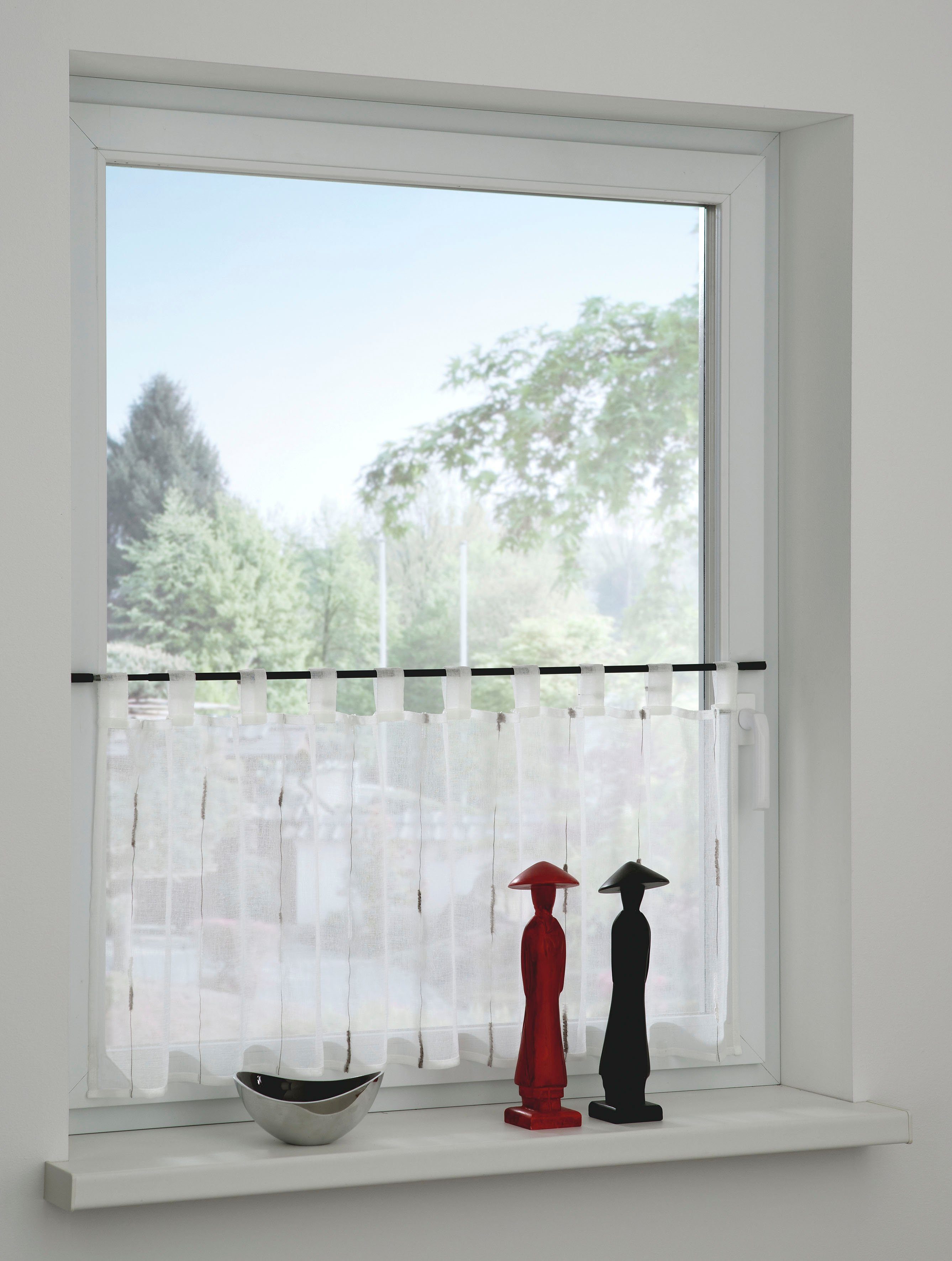 GARDINIA Scheibenstange Spannvitrage, Ø 9 mm, 1-läufig, ausziehbar, ohne Bo günstig online kaufen