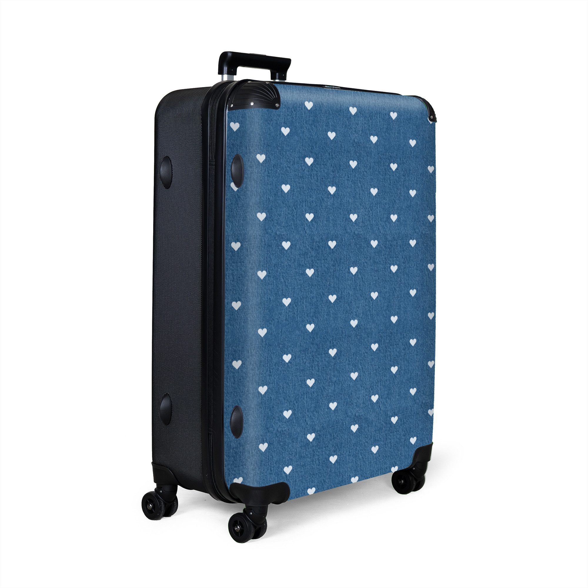 NoBoringSuitcases.com© Hartschalen-Trolley Herzen - Muster - günstig online kaufen