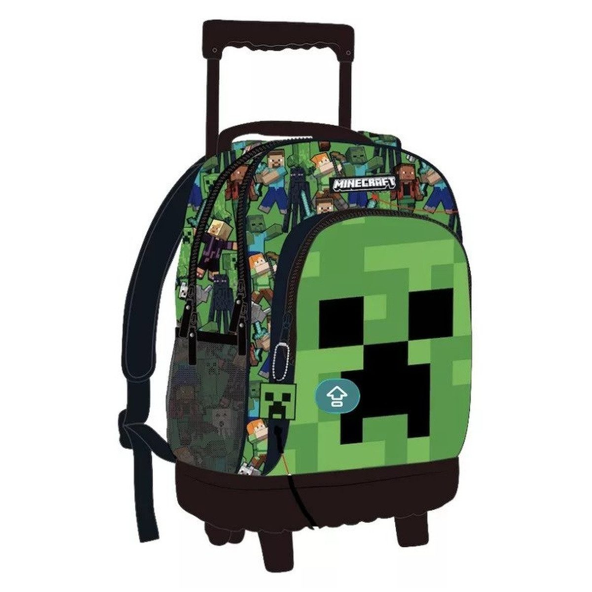 Minecraft Kinderrucksack Minecraft Face Premium Rollschultasche, Tasche 44 cm (1-tlg)